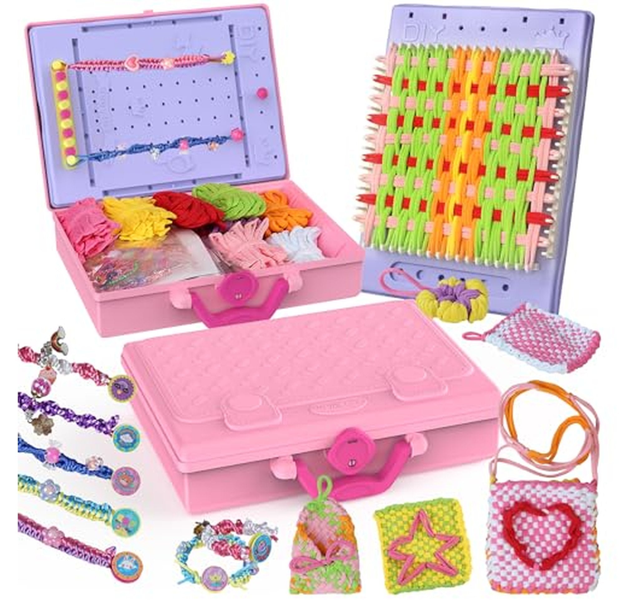 400Pcs Weaving Loom Friendship Bracelet Making Kit
