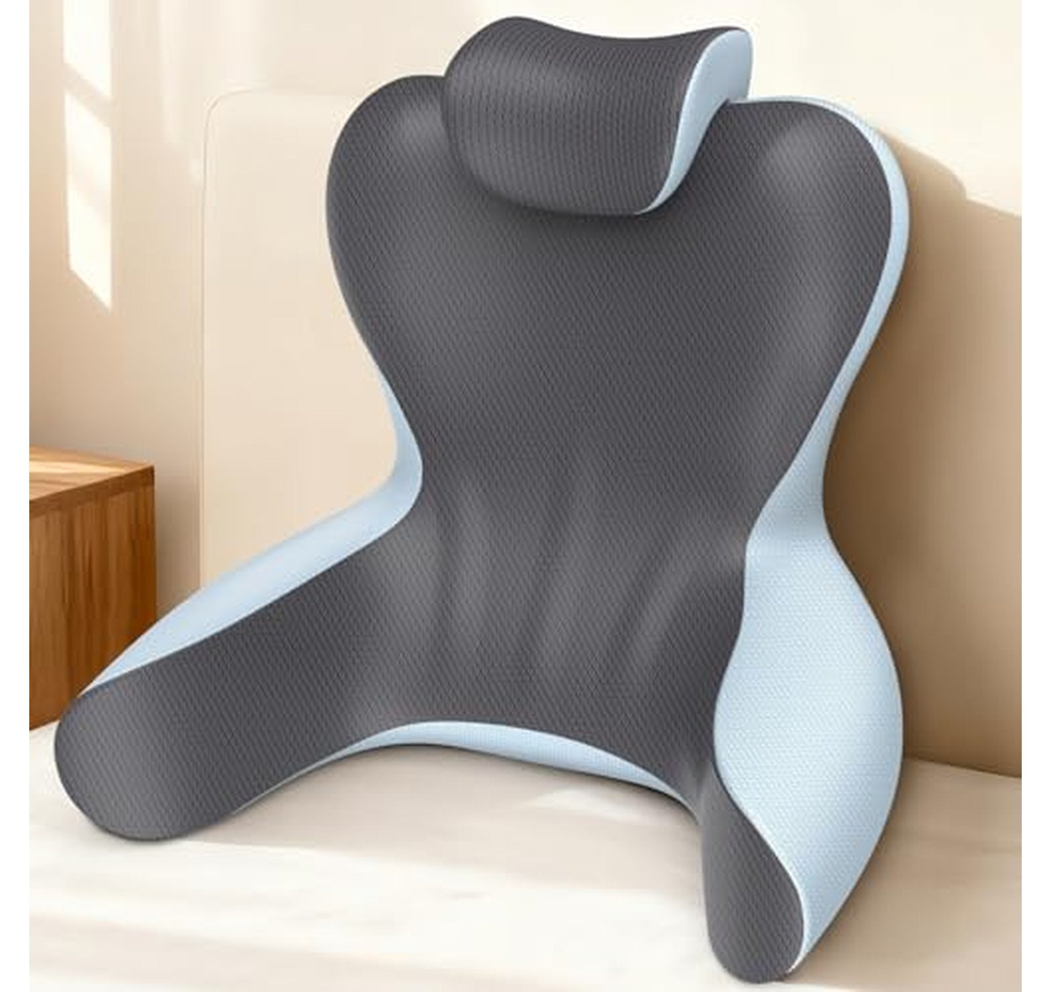 Backrest Reading Pillow with Arms and Neck Support