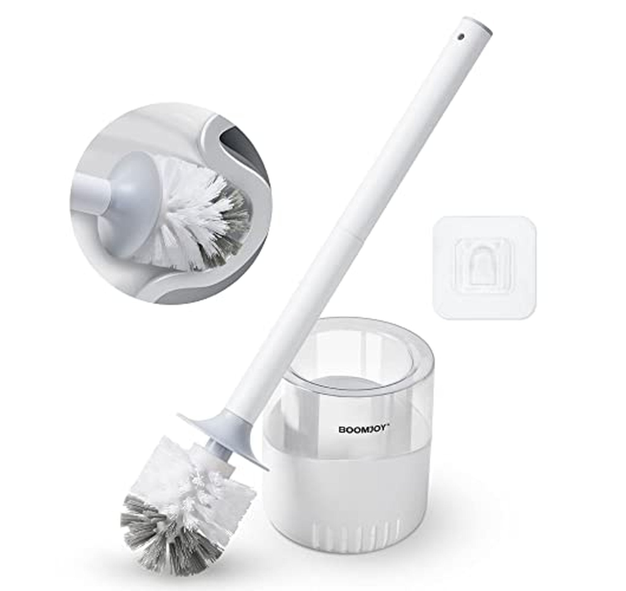 Toilet Bowl Brush and Holder with Dense Bristles
