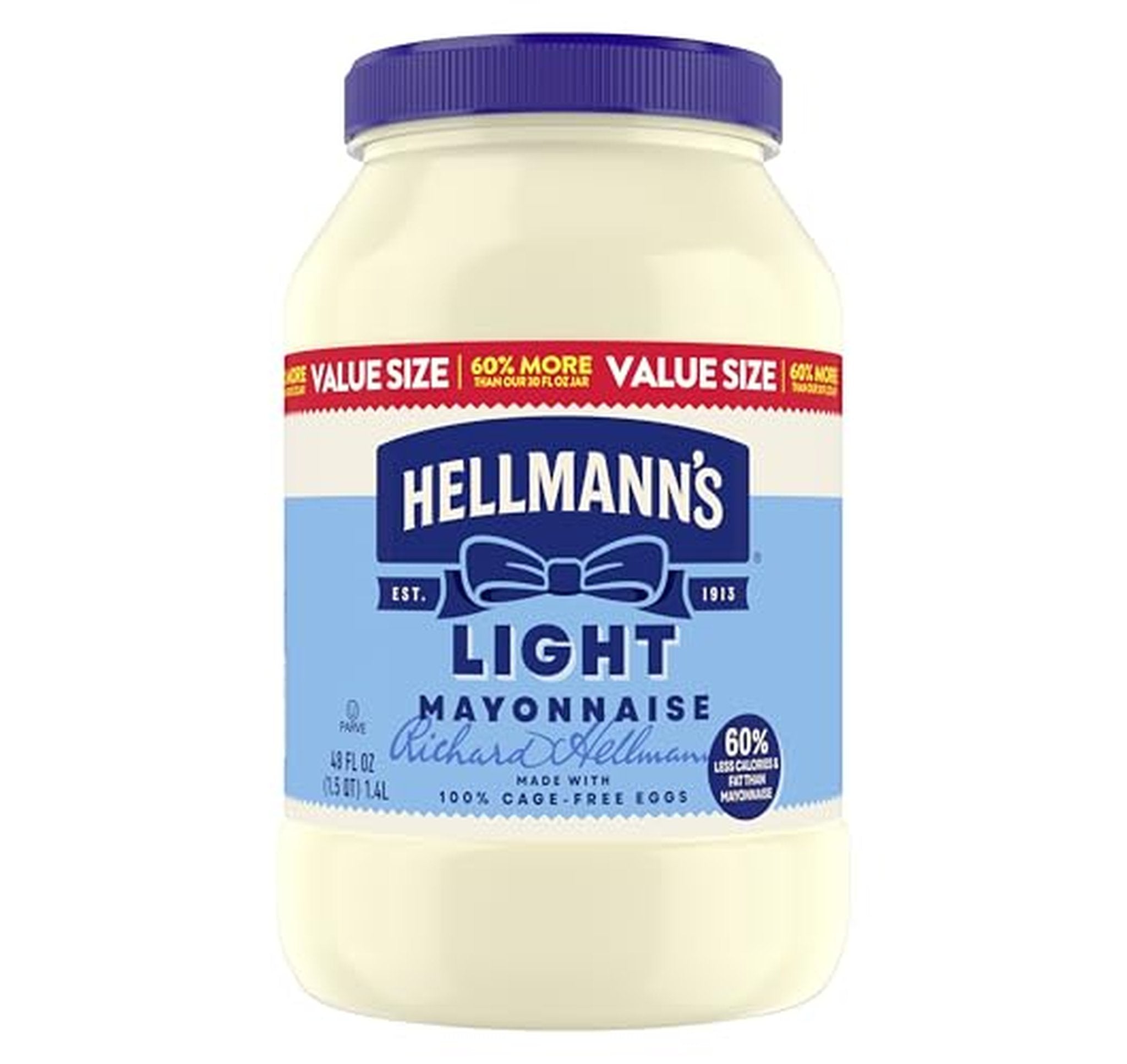 Hellmann's Light Mayonnaise 48 fl oz (OU-Parve)