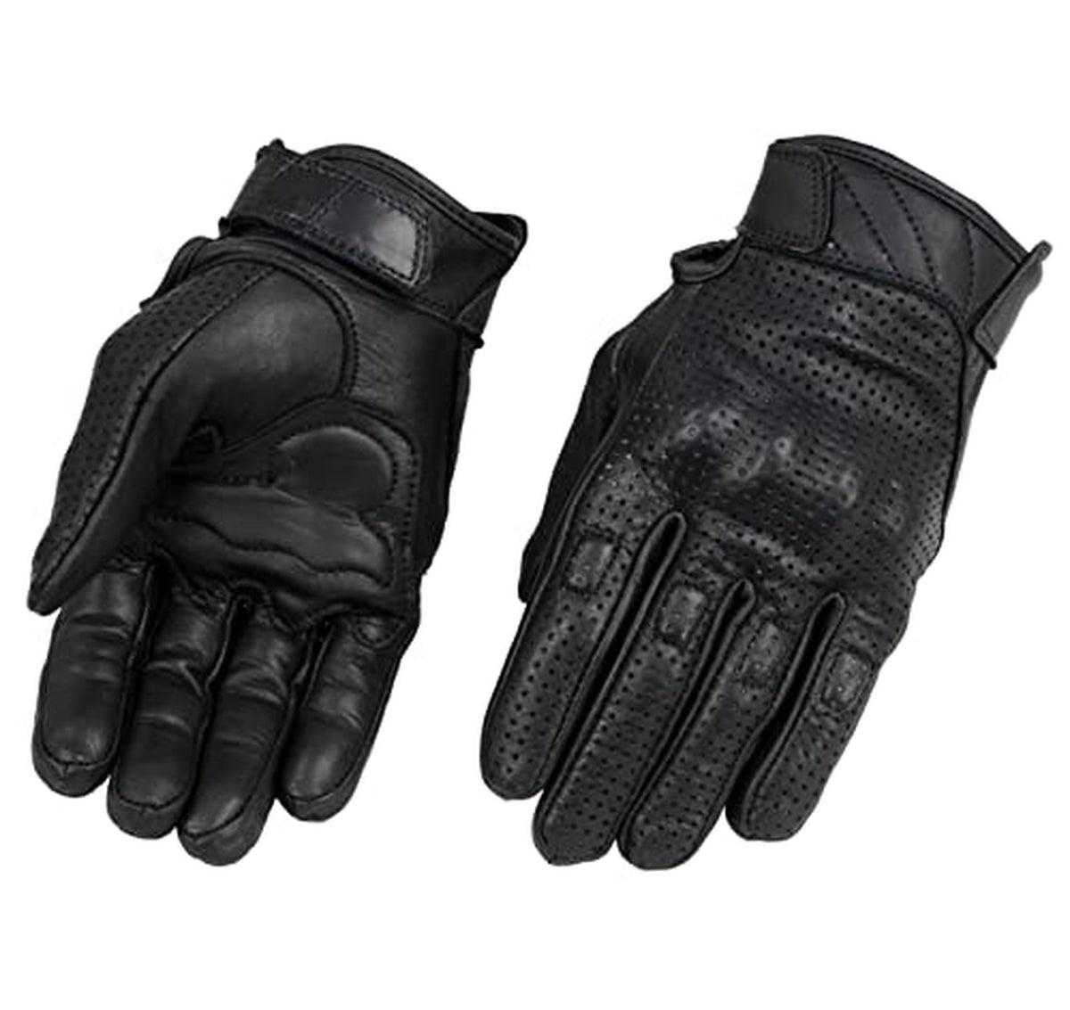 Milwaukee Leather Perforated Gel Palm Motorcycle Gloves