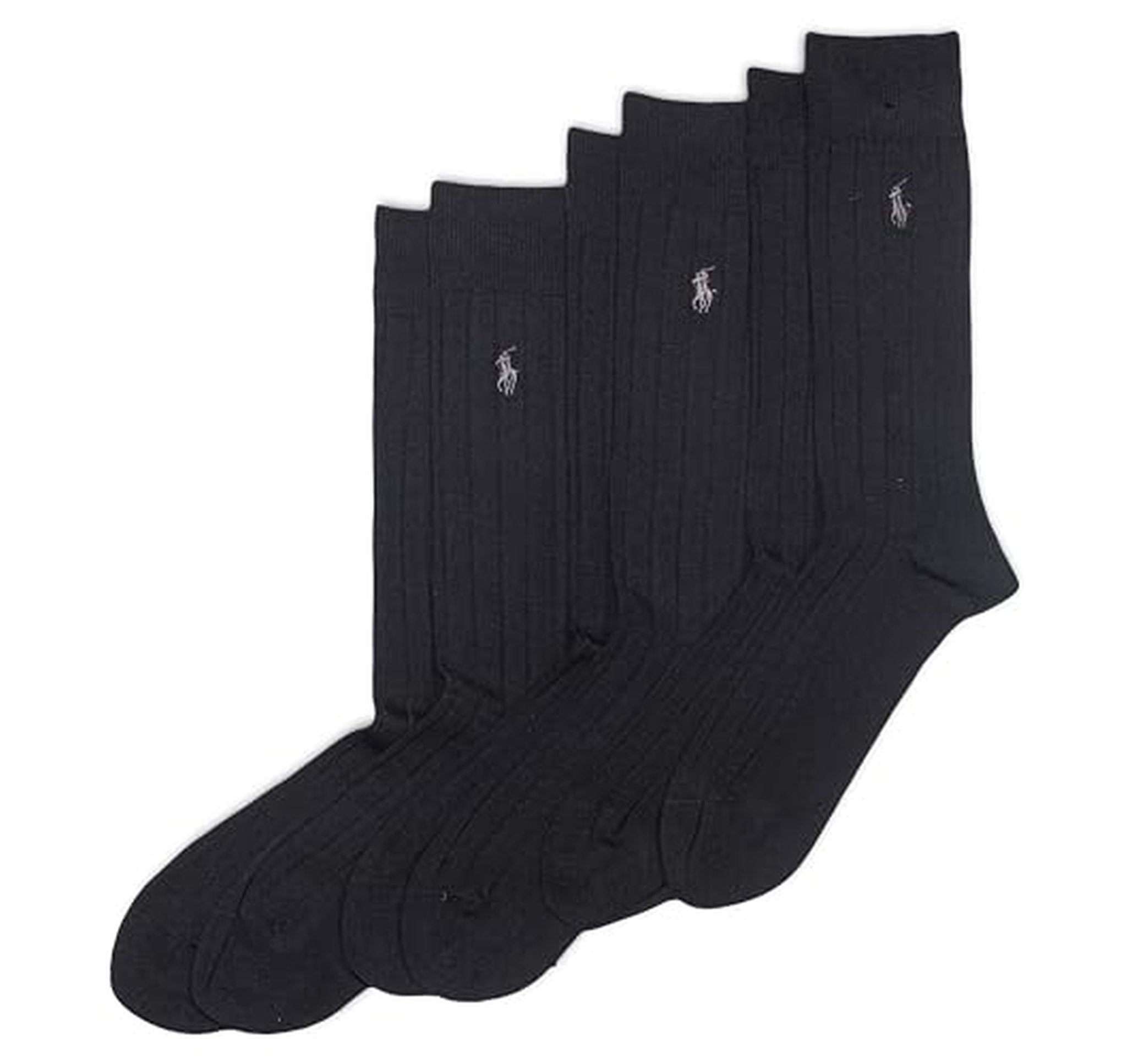 3 Pack POLO RALPH LAUREN Cotton Ribbed Dress Socks
