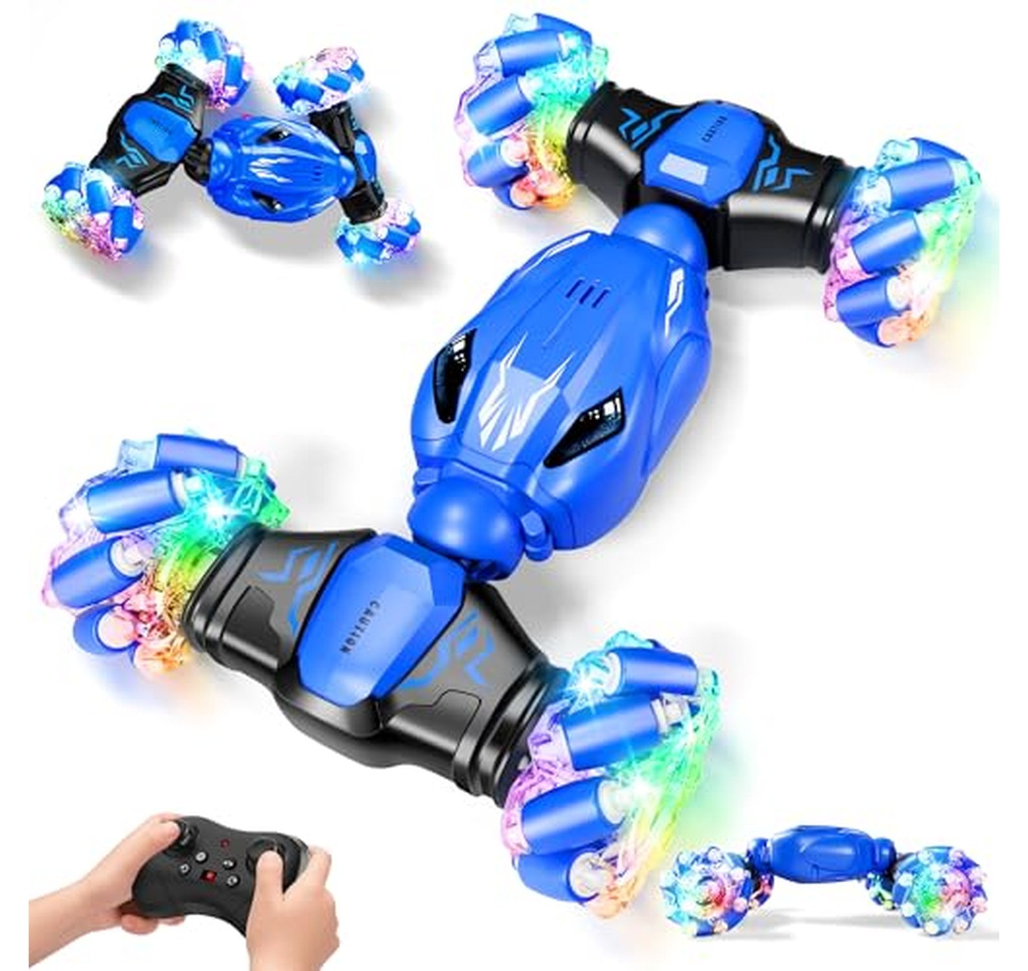 4WD Remote Control Stunt Car with LED Wheels