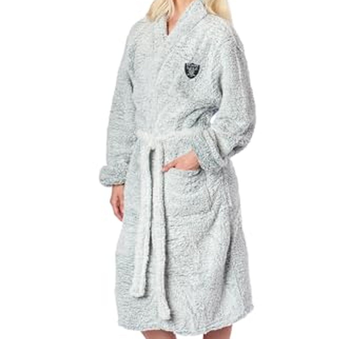 Northwest NFL Las Vegas Raiders Sherpa Bathrobe