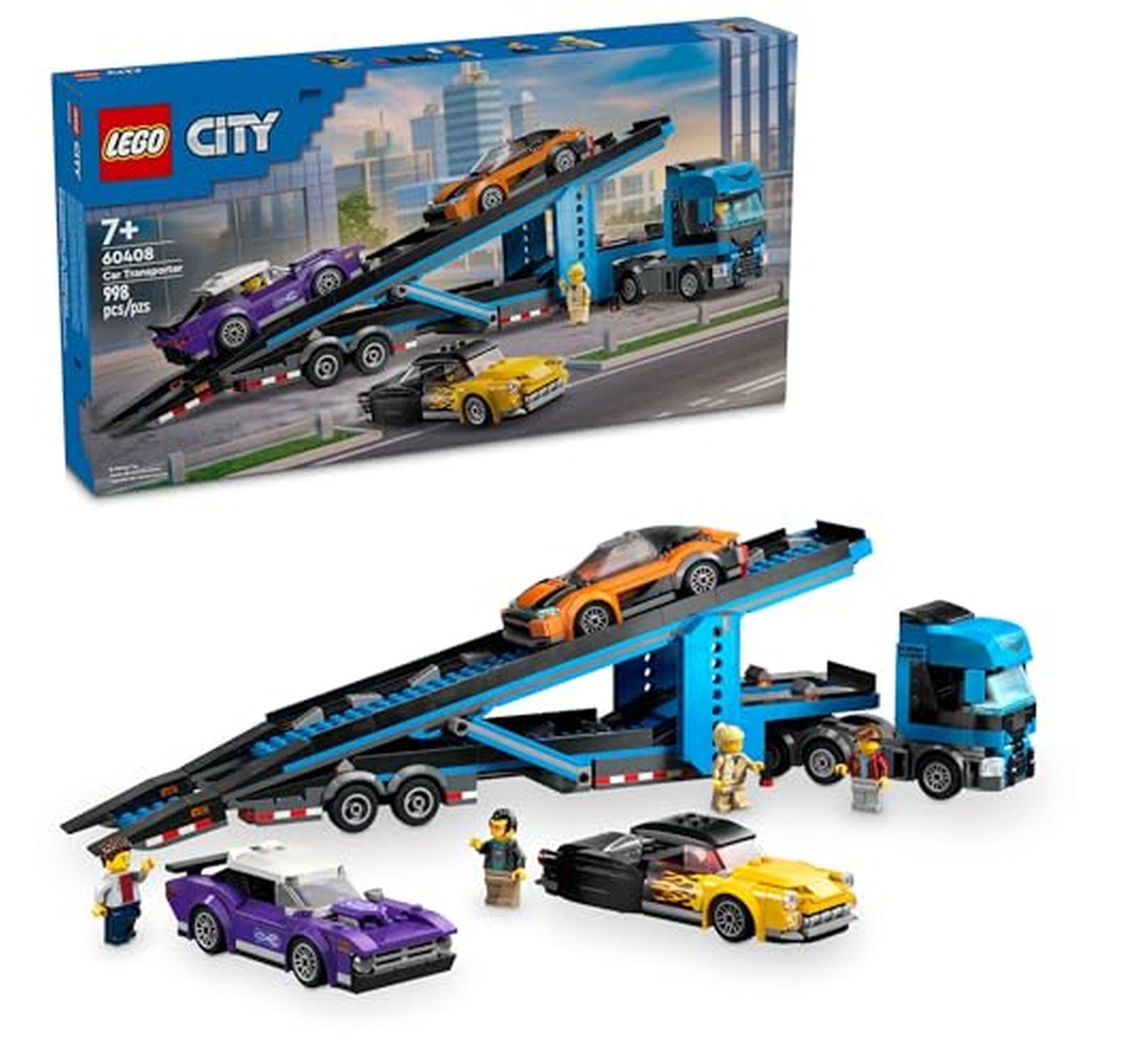 LEGO City Car Transporter Truck Building Toy Set