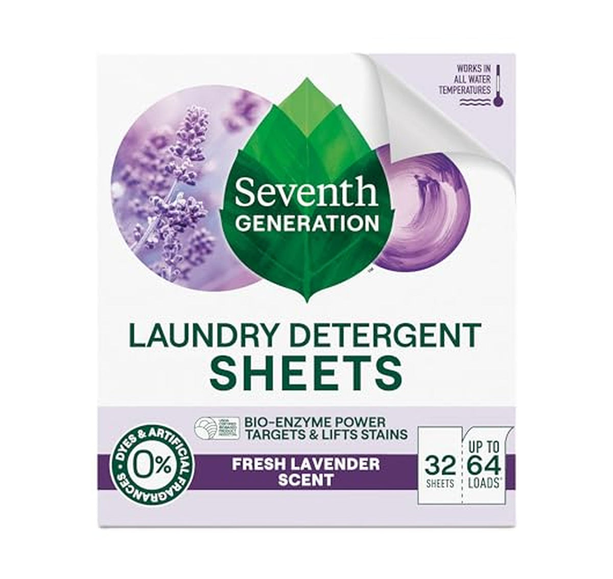 Seventh Generation Laundry Detergent Sheets, 32 Count