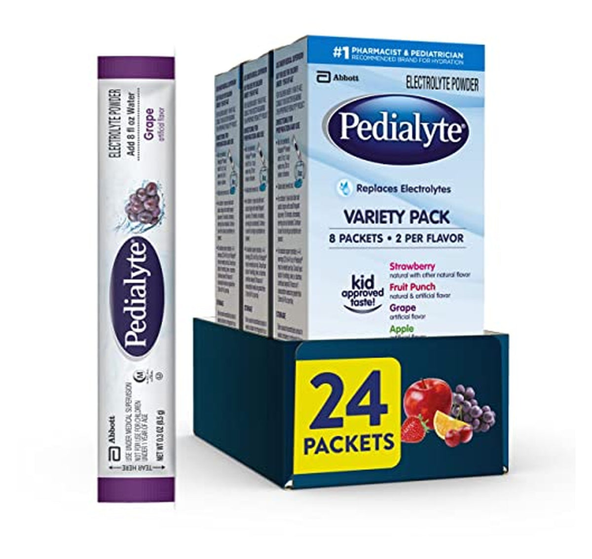 Pedialyte Electrolyte Powder Packets Variety Pack (OU)