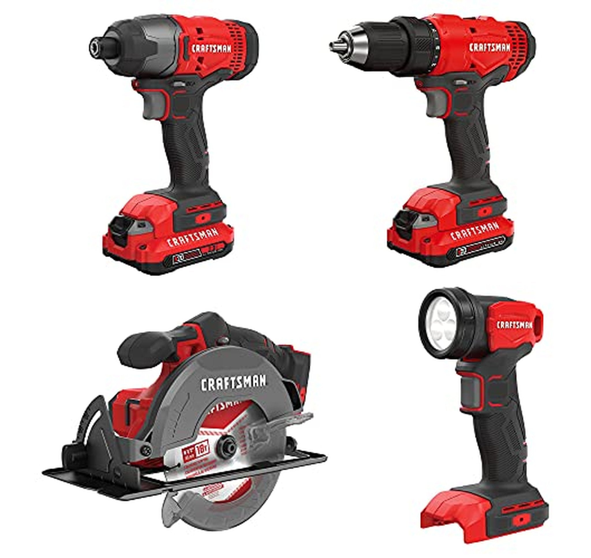 CRAFTSMAN V20 Cordless 4 Tool Combo Kit