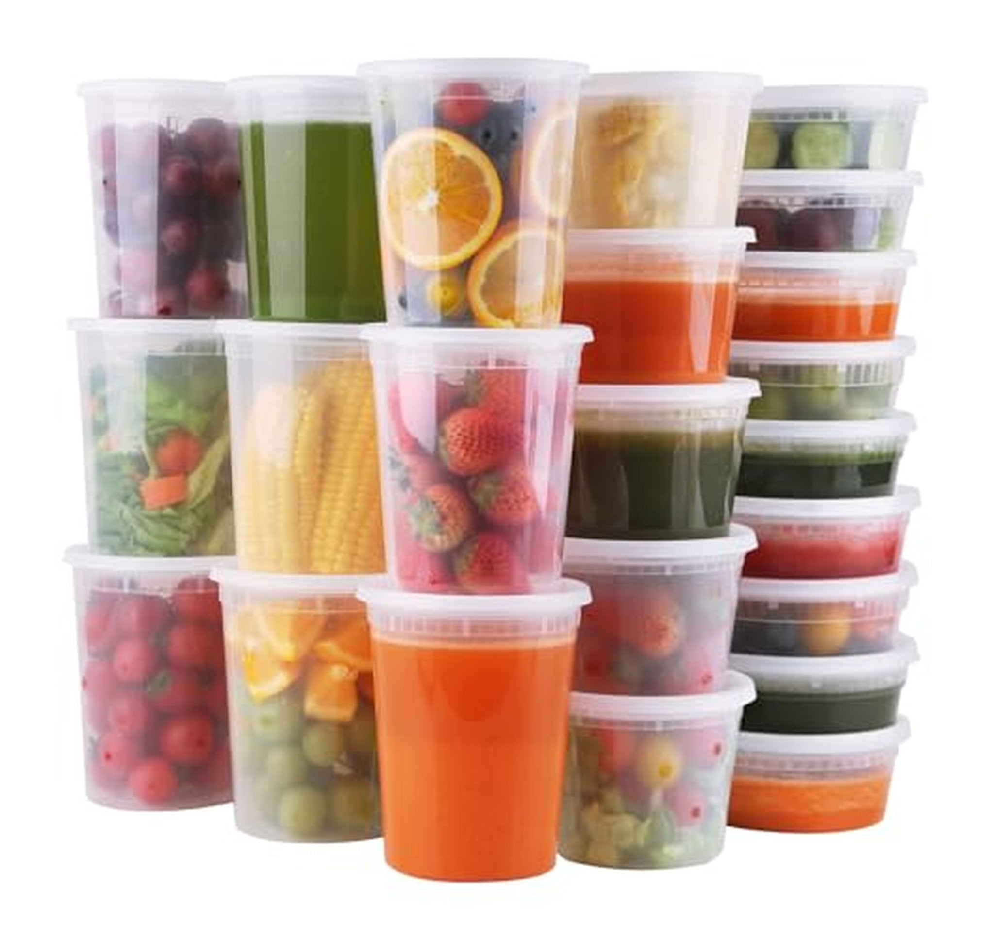 48 Pack Leakproof Deli Soup Containers with Lids
