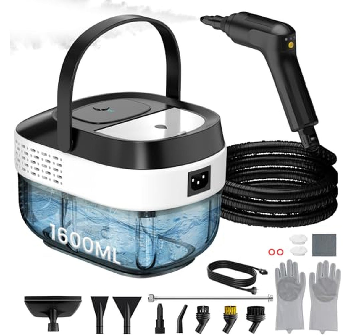 1600ML Handheld Steam Cleaner for Home and Car