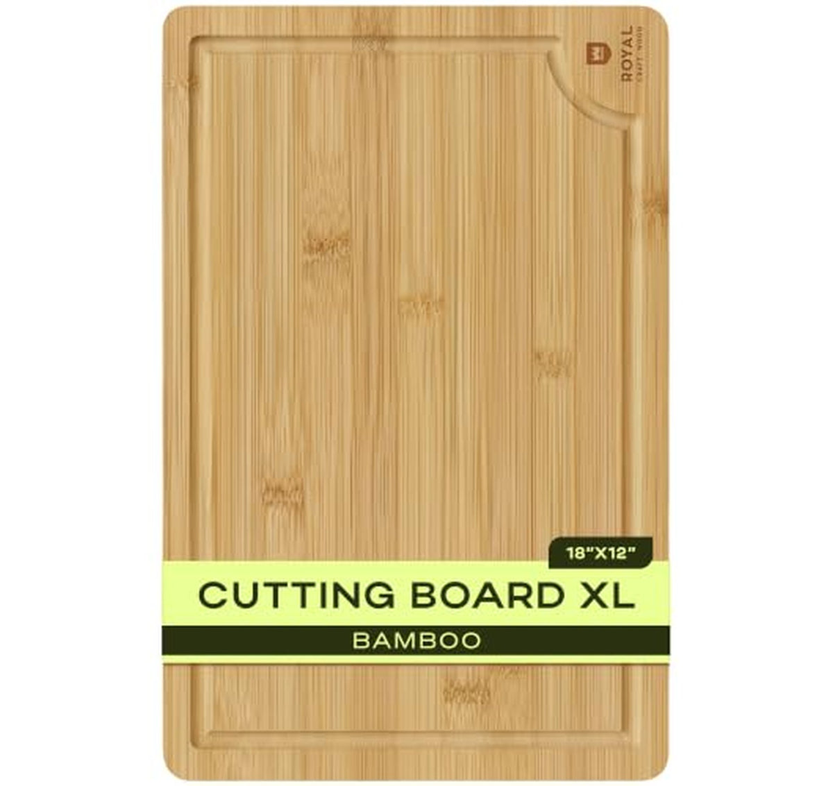 Bamboo Cutting Board Set with Juice Grooves