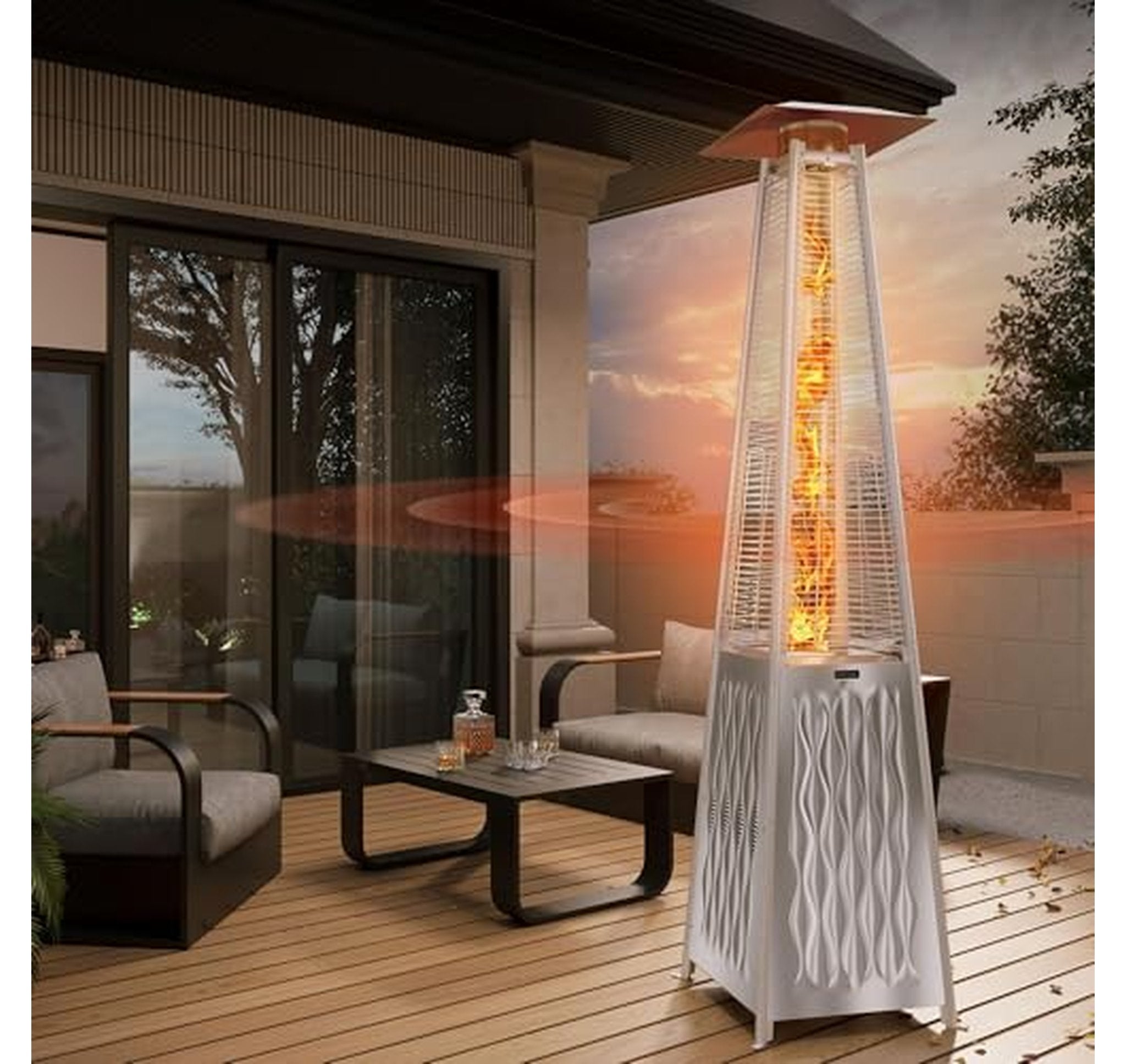 48,000 BTU Pyramid Propane Patio Heater