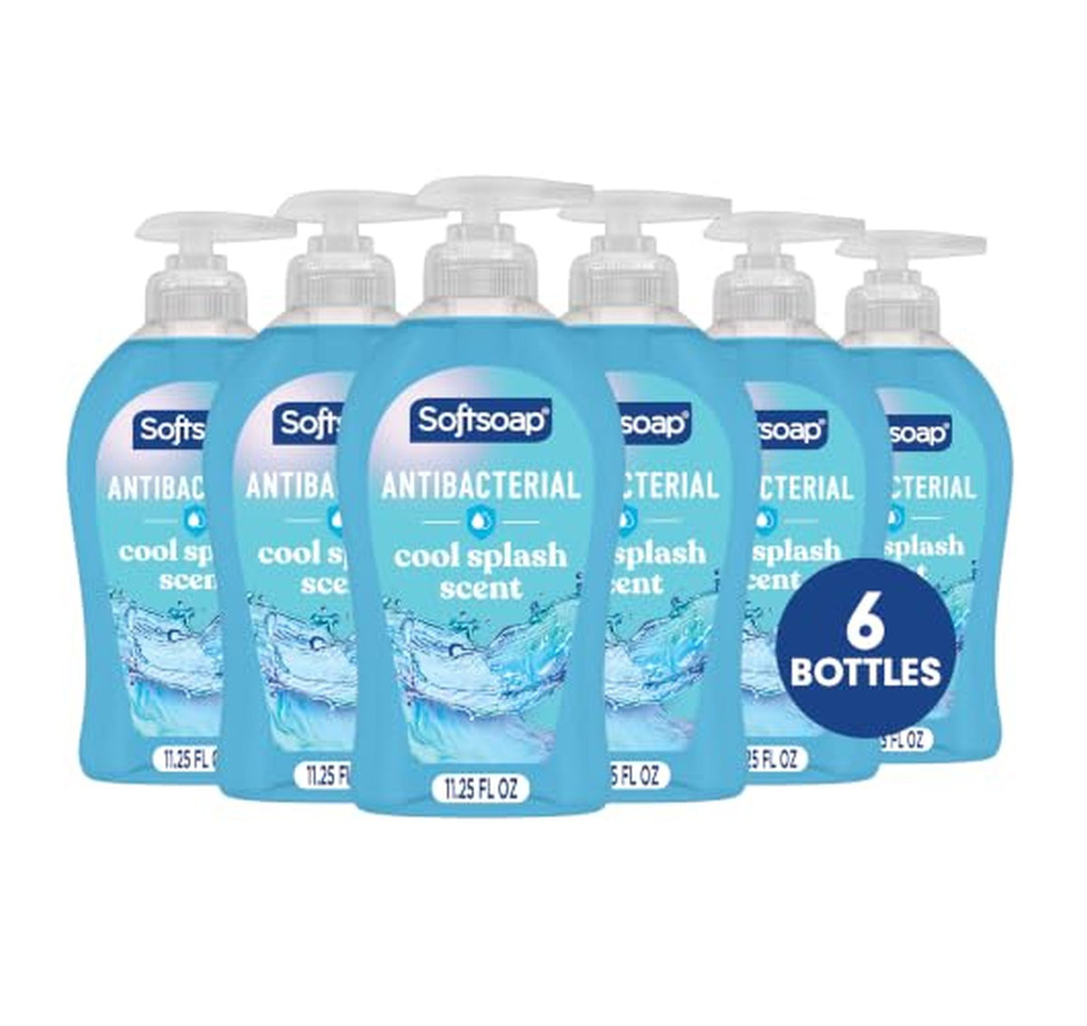 6 Pack Softsoap Antibacterial Liquid Hand Soap 11.25 oz