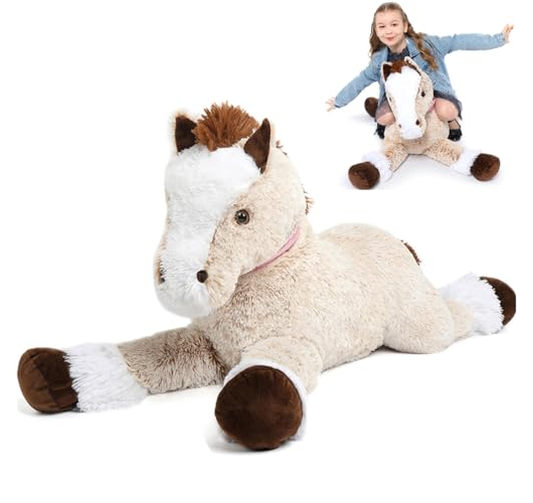 Large Realistic Horse Stuffed Animal Plush Toy