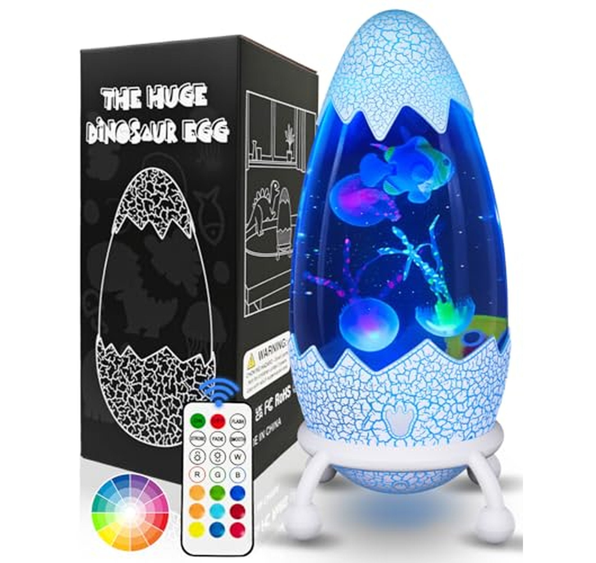 LED Color-Changing Jellyfish Aquarium Night Light Lamp