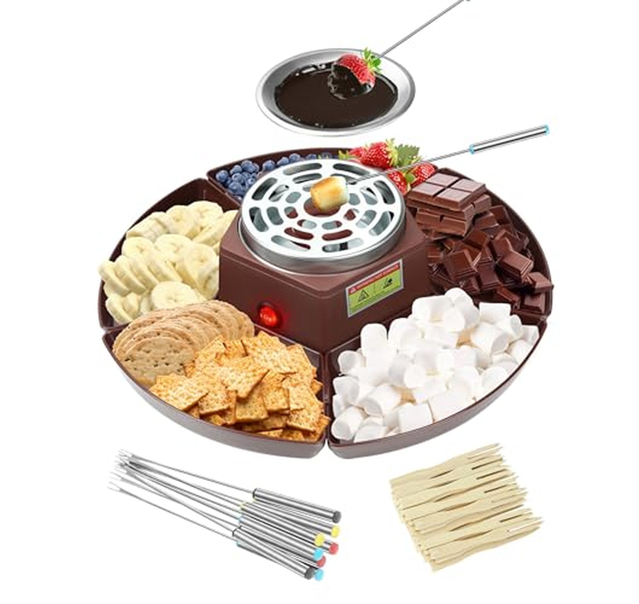 Electric Tabletop S'mores Maker Fondue Roaster Kit