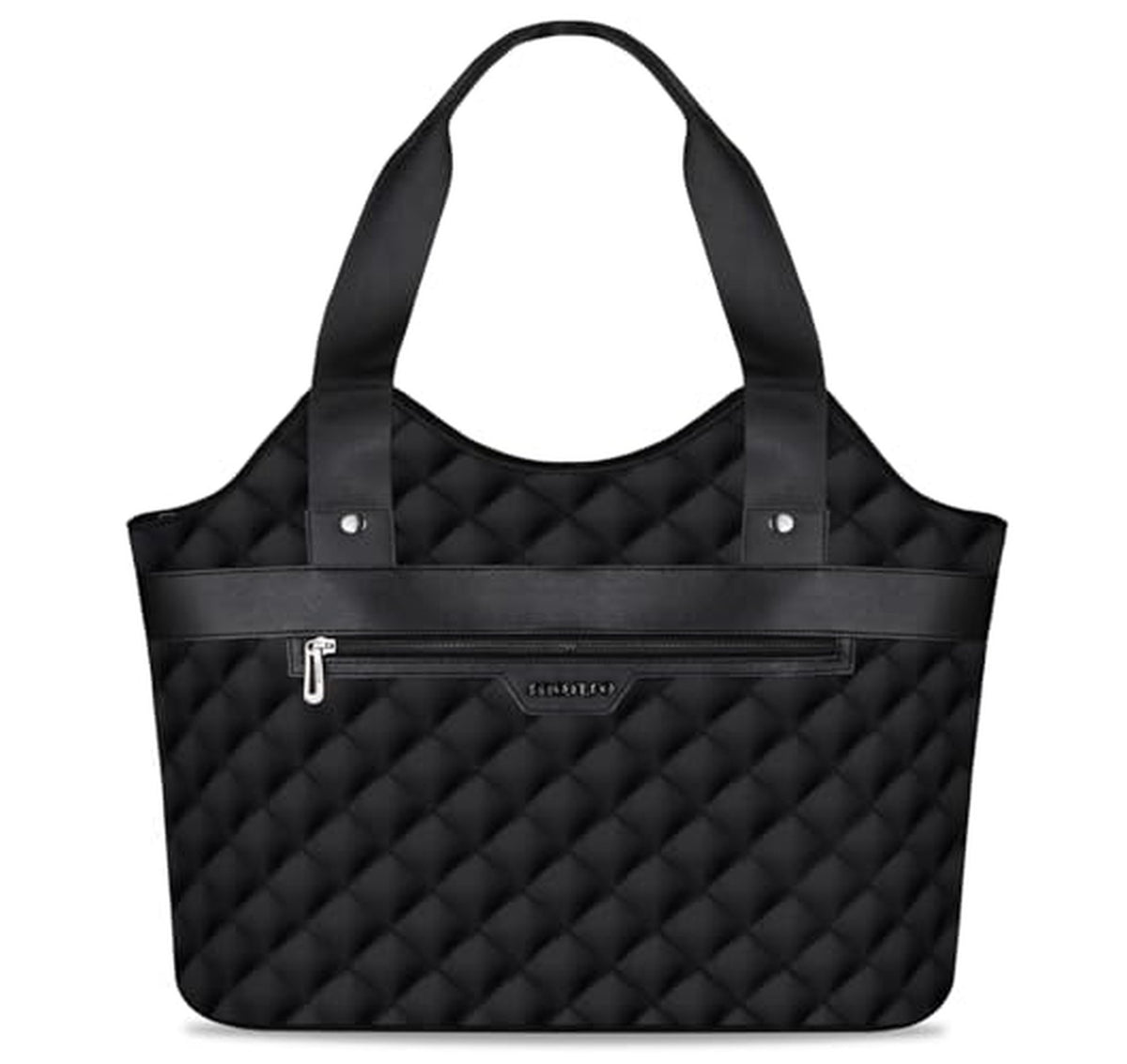 Quilted Large Capacity Laptop Tote Bag