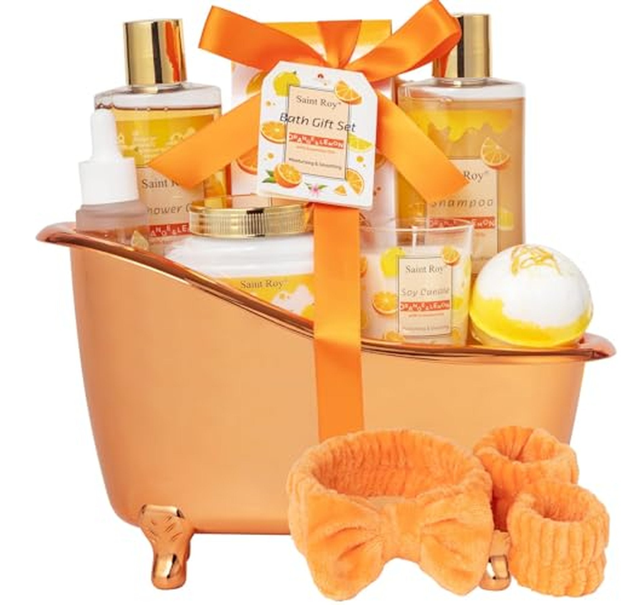 11 Piece Citrus Spa Bath Gift Set for Women