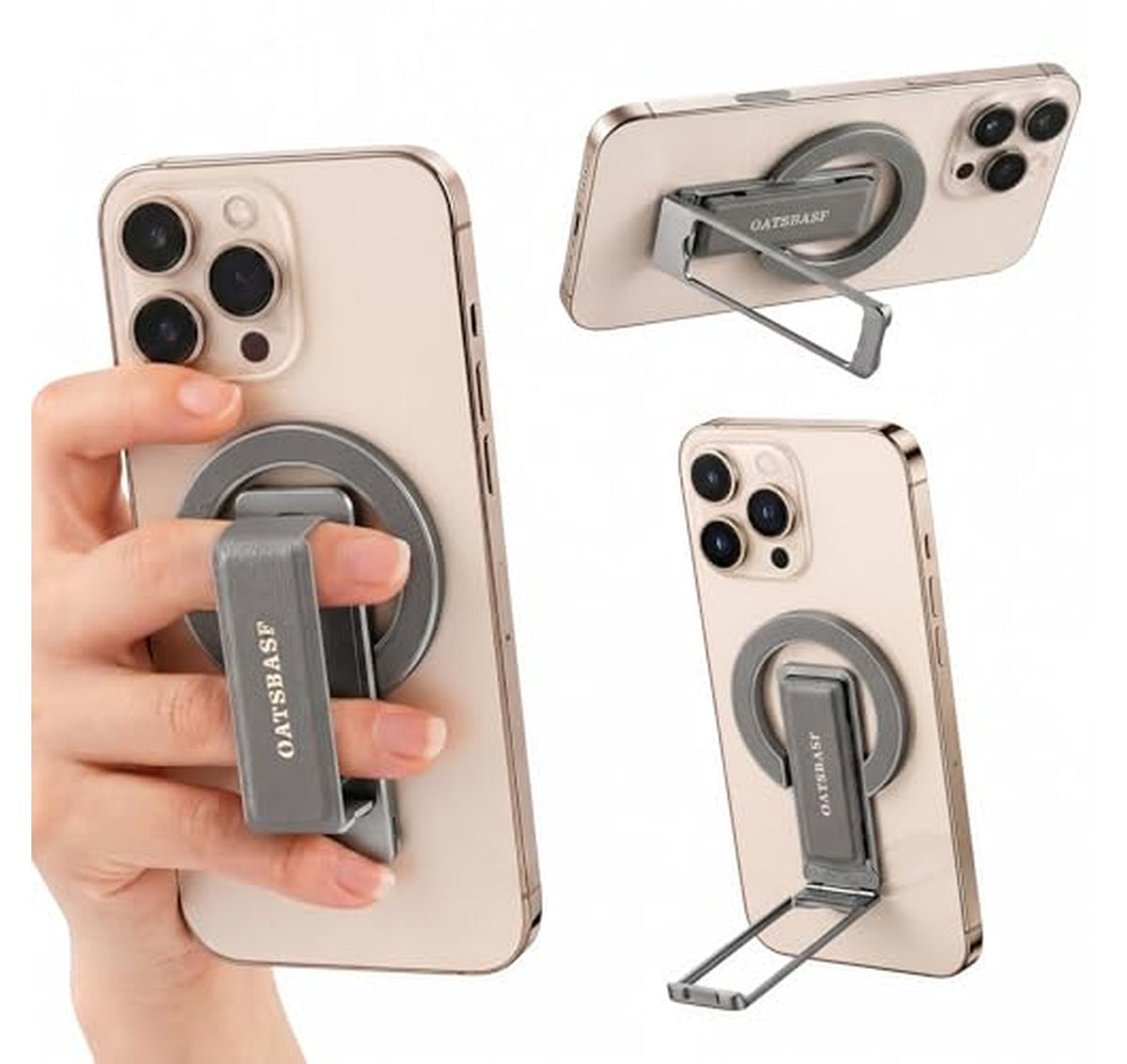 Magnetic Aluminum Phone Ring Grip Stand
