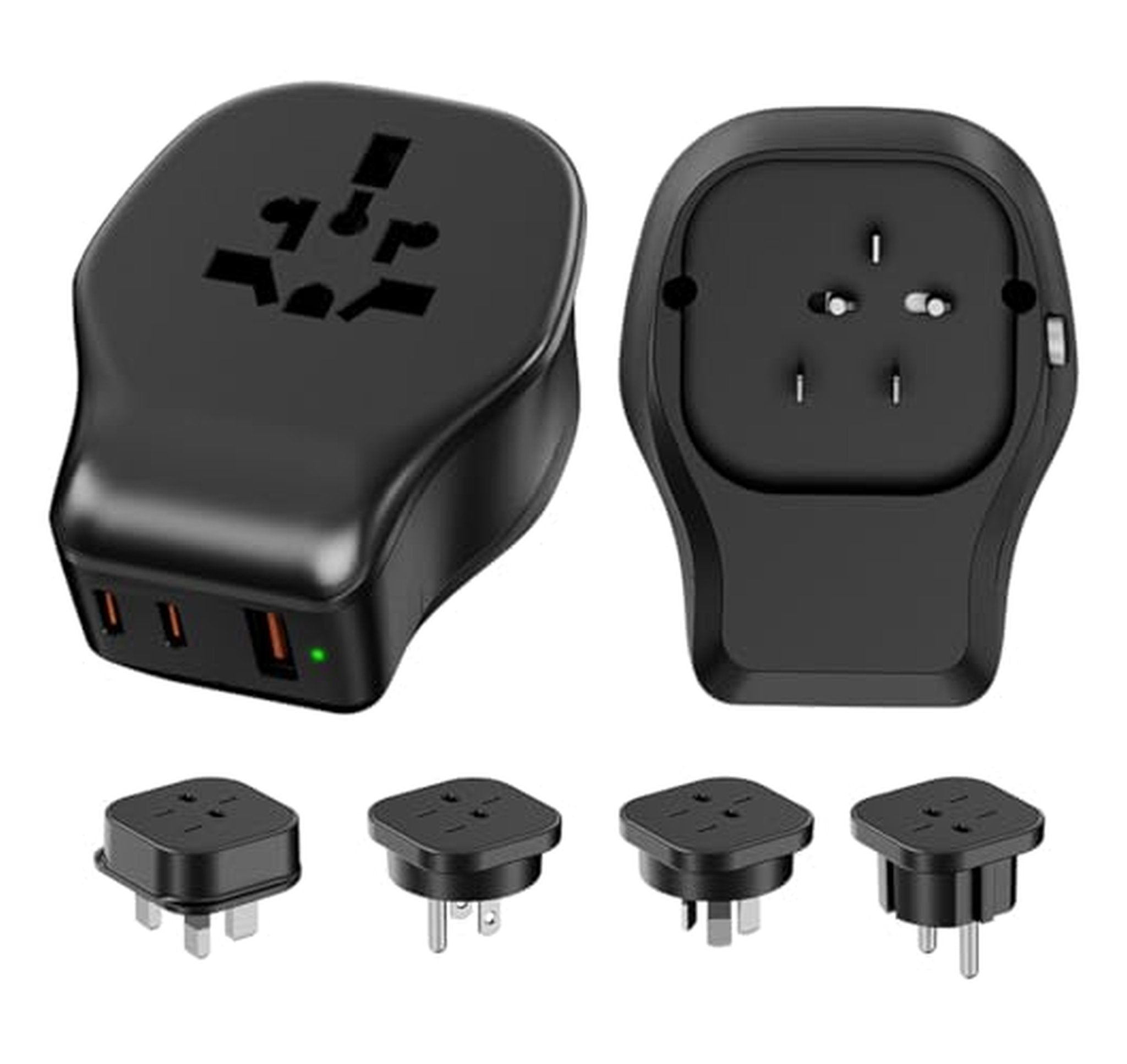 Universal Travel Plug Adapter with USB-C and USB-A