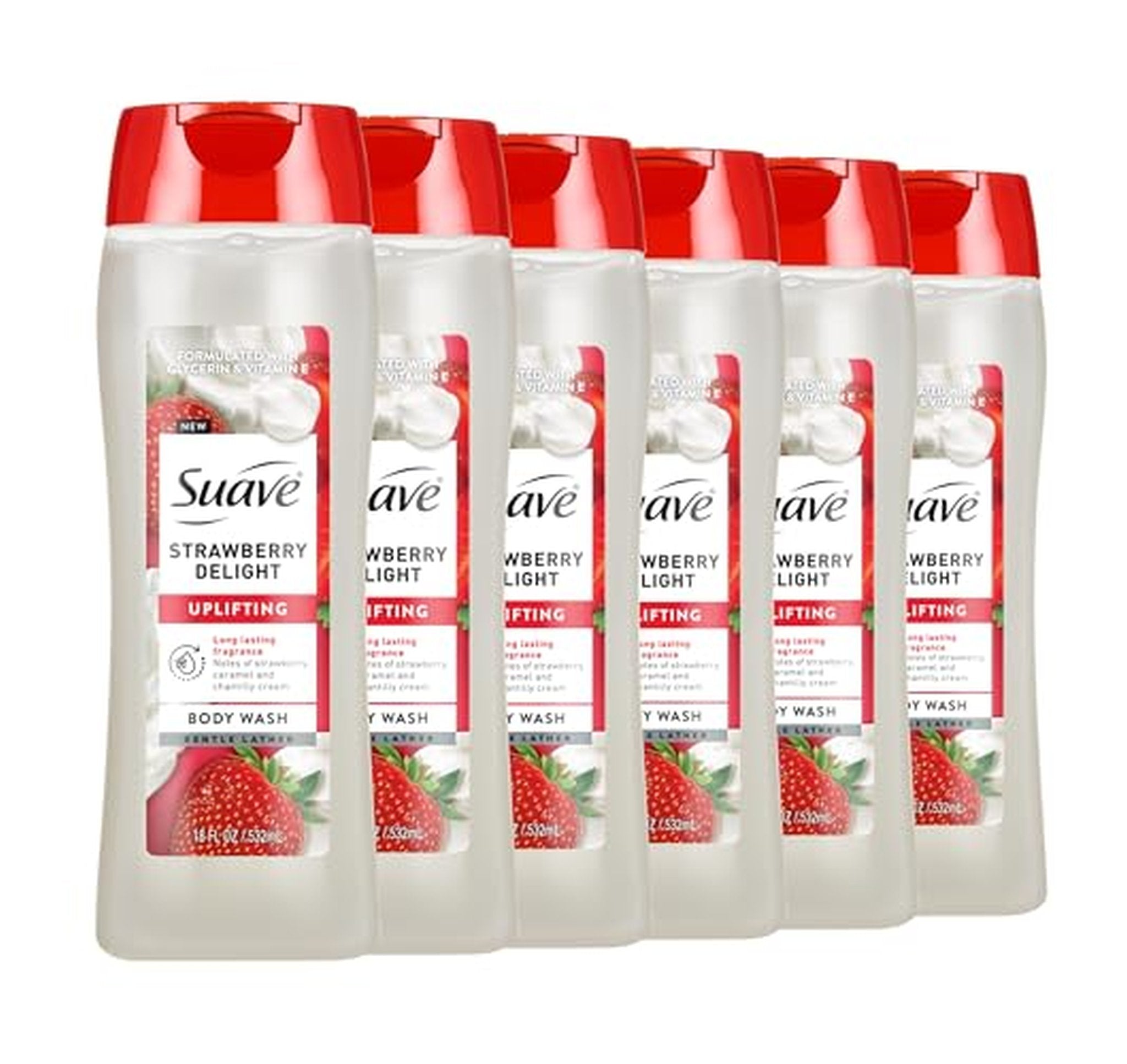 6 Pack Suave Hydrating Body Wash 18 fl oz