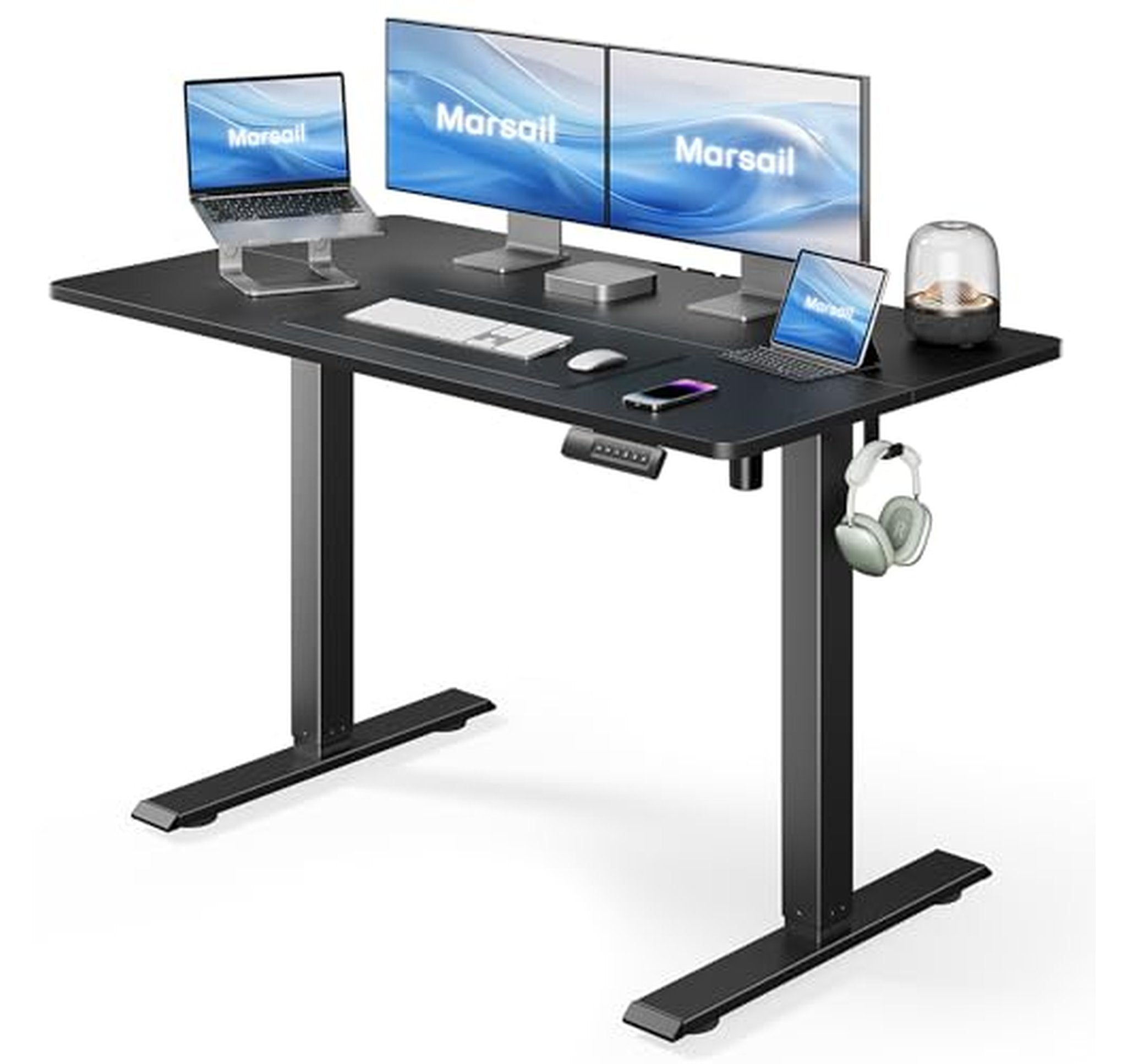 Electric Height Adjustable Standing Desk with Memory Presets