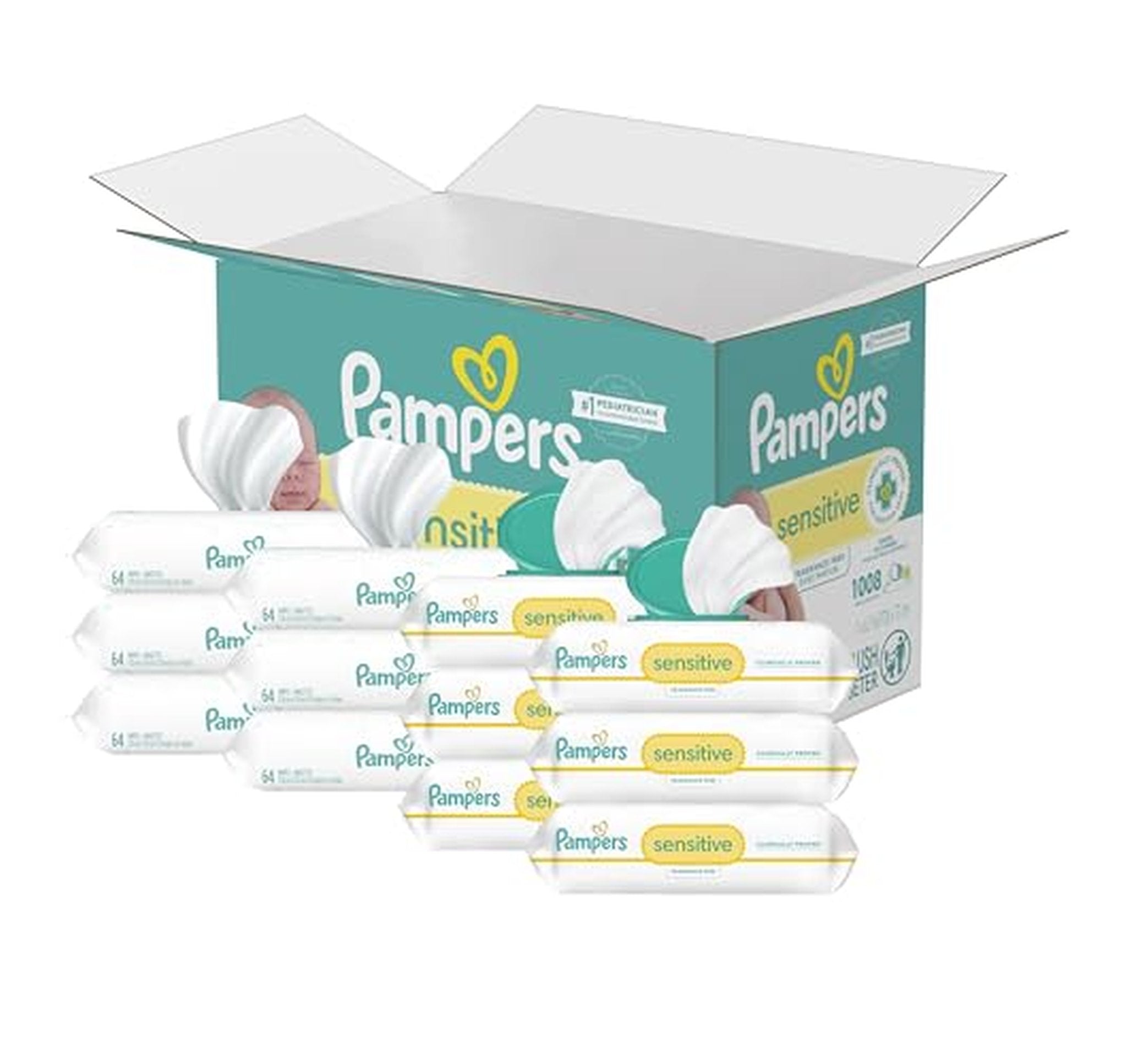 Pampers Sensitive Unscented Baby Wipes, 1008 Count