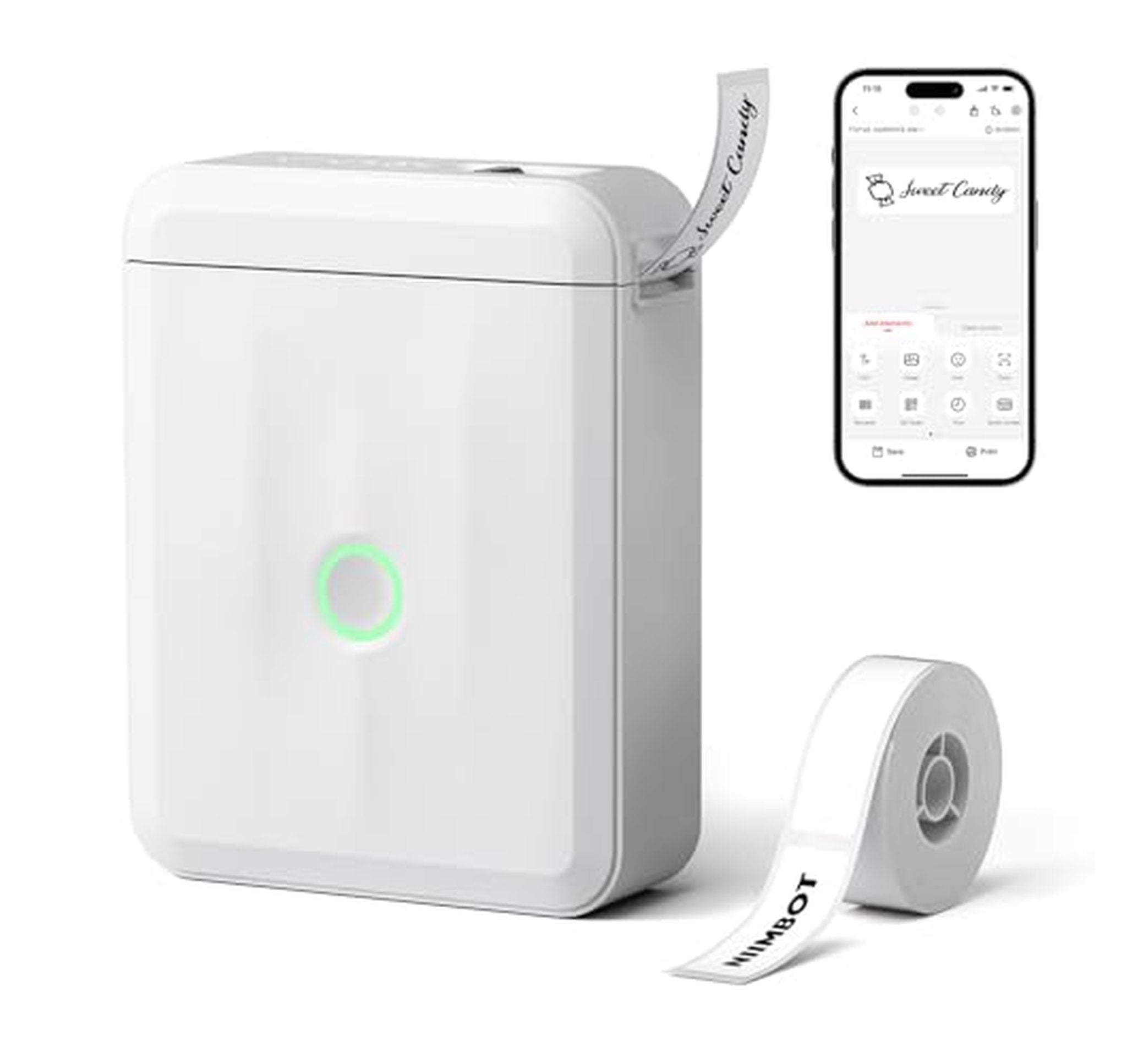 Bluetooth Thermal Label Maker Machine with Tape