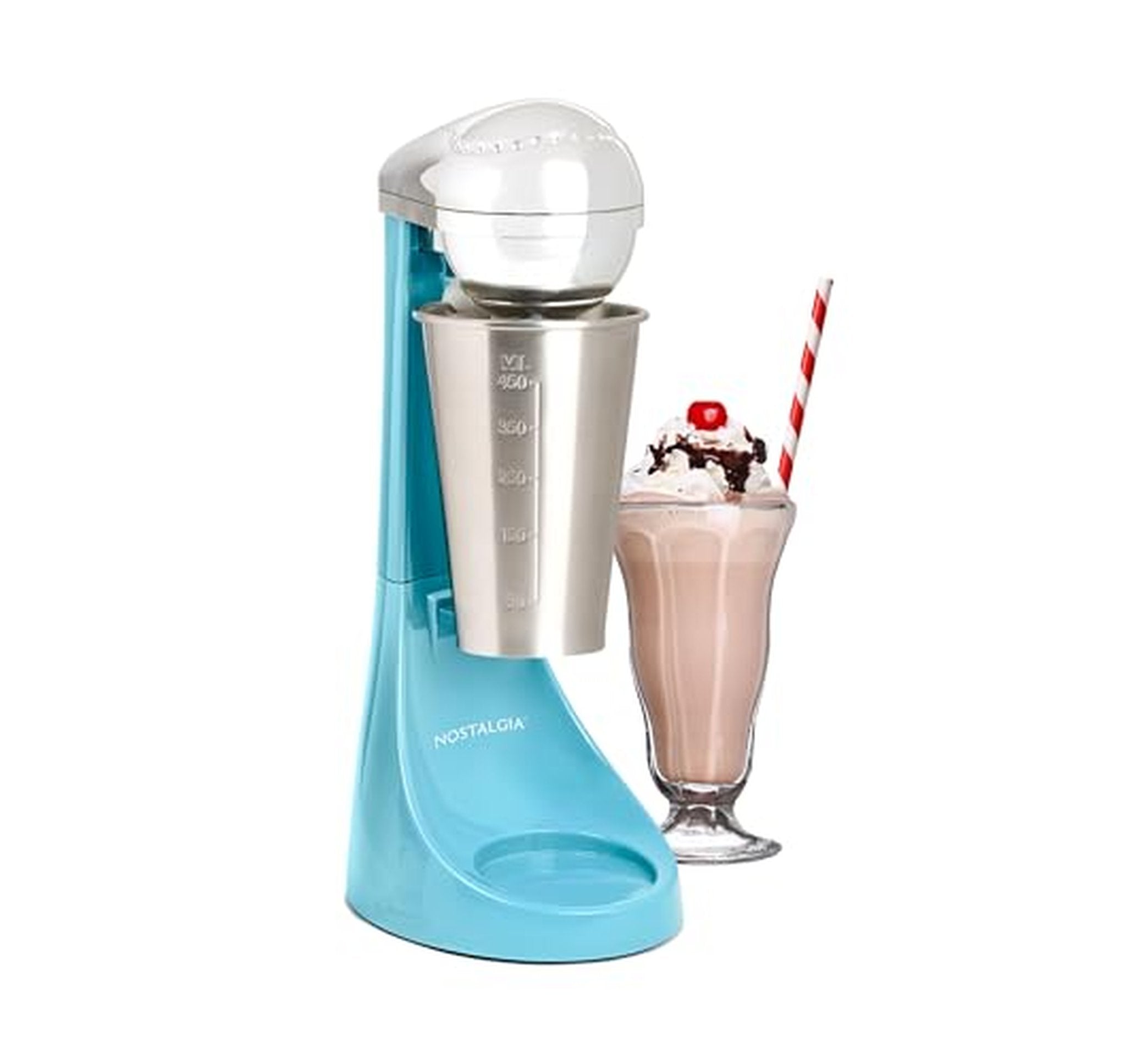 Nostalgia Two-Speed Electric Milkshake Maker with Mixing Cup