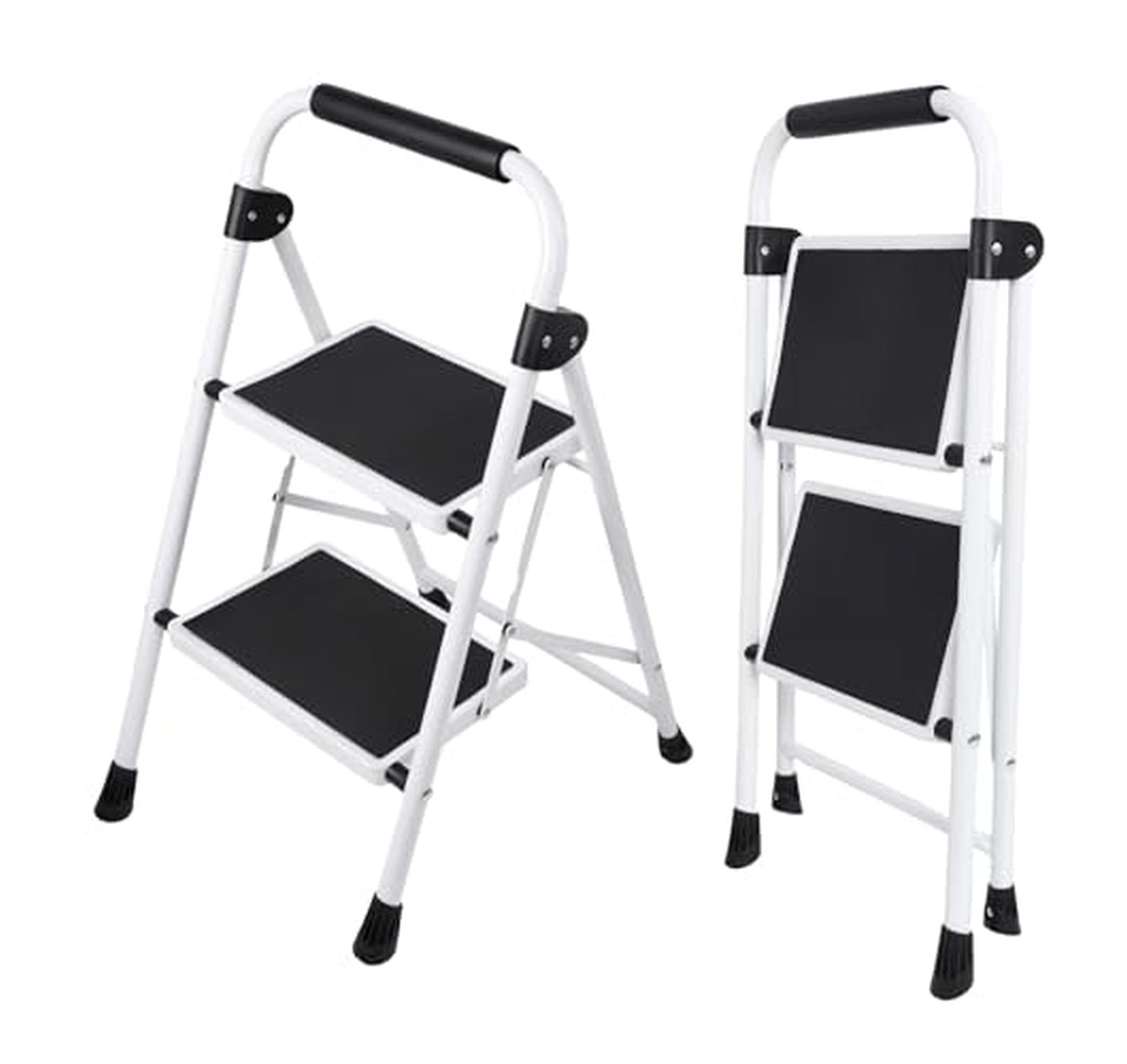 2 Step Ladder with Handrail, Heavy Duty Stool