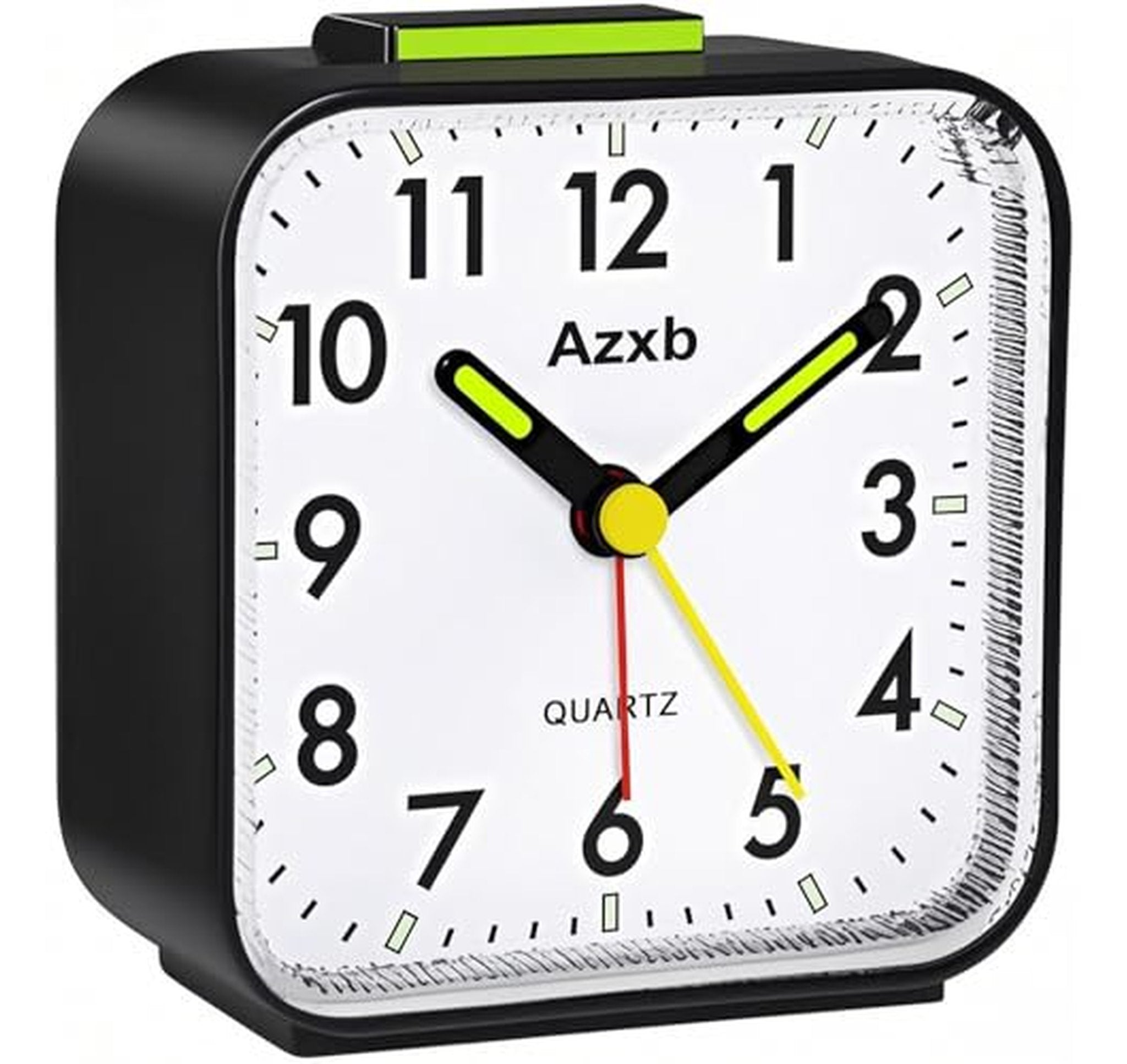 Silent Analog Travel Alarm Clock with Nightlight