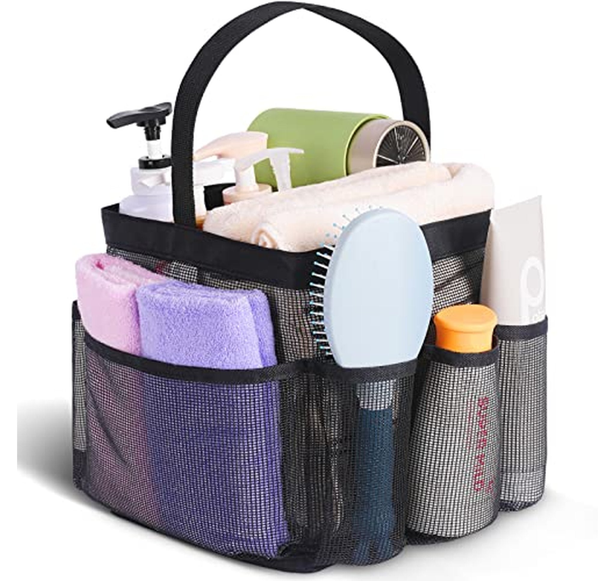 Mesh Hanging Shower Caddy with 8 Pockets