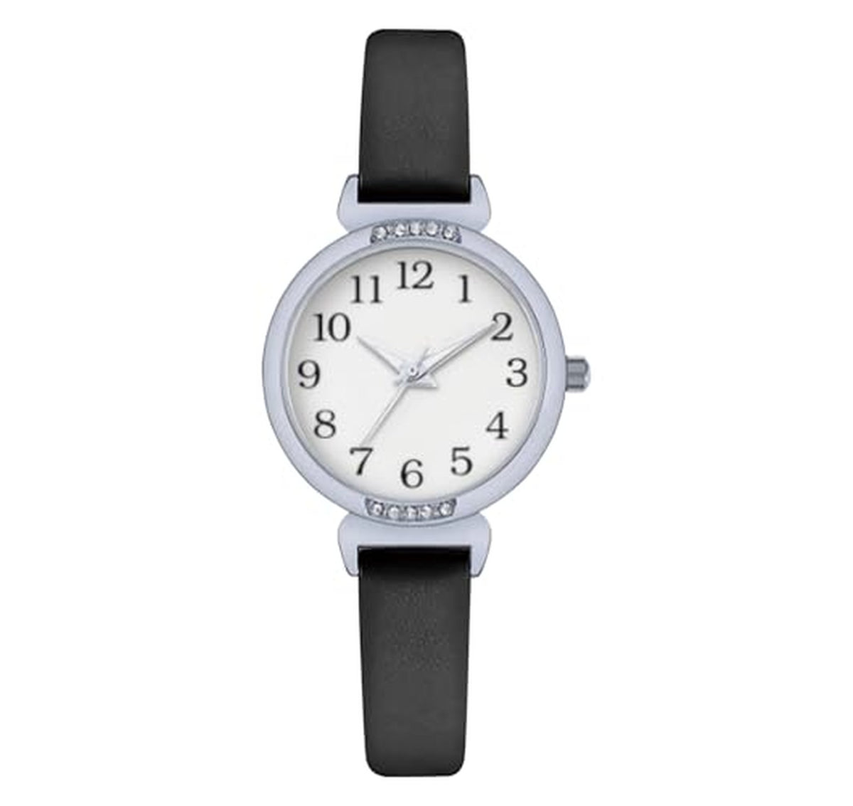Waterproof Diamond Dial Leather Strap Women’s Watch