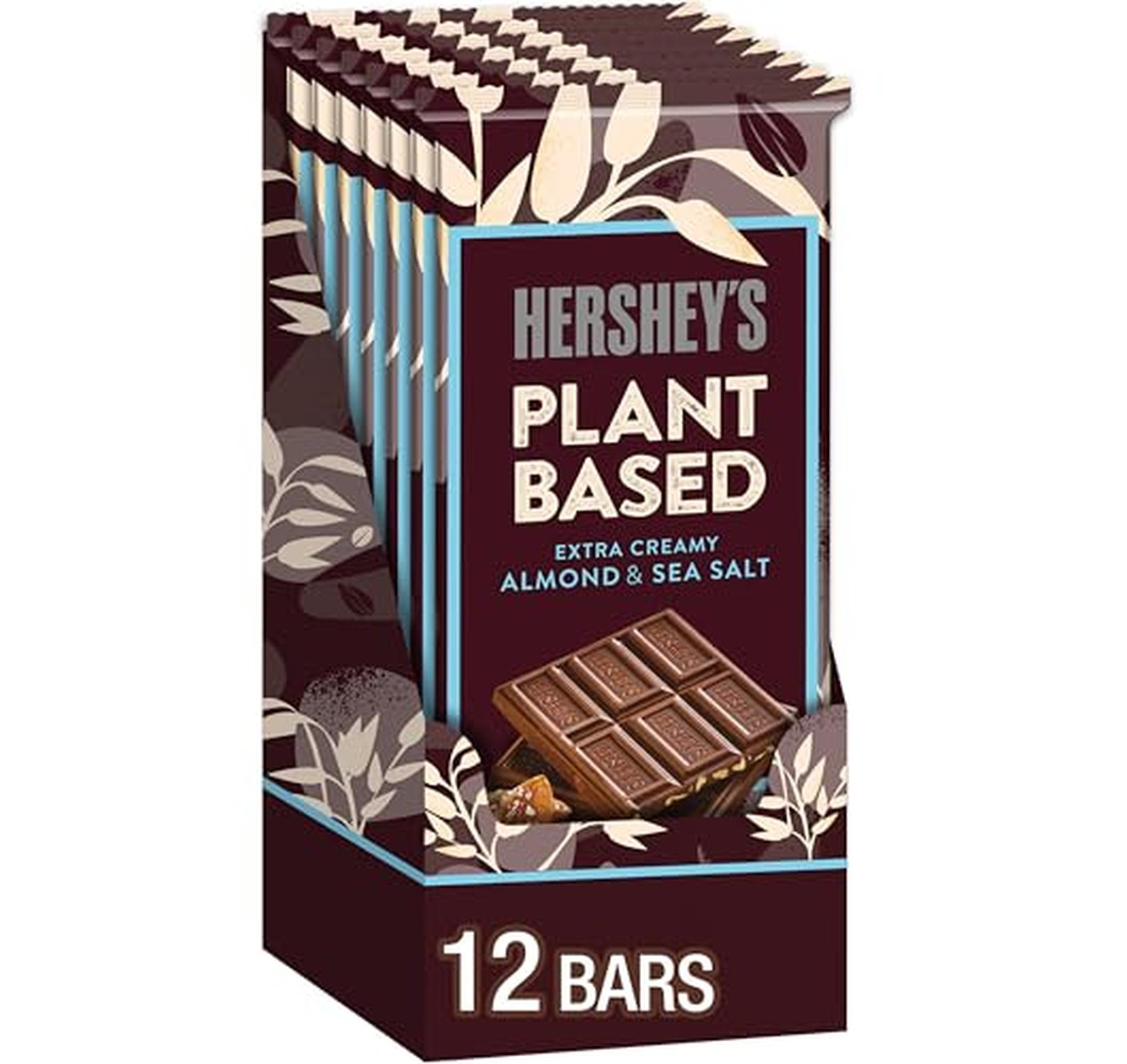 12 Pack HERSHEY'S Plant Based Almond Sea Salt Bars