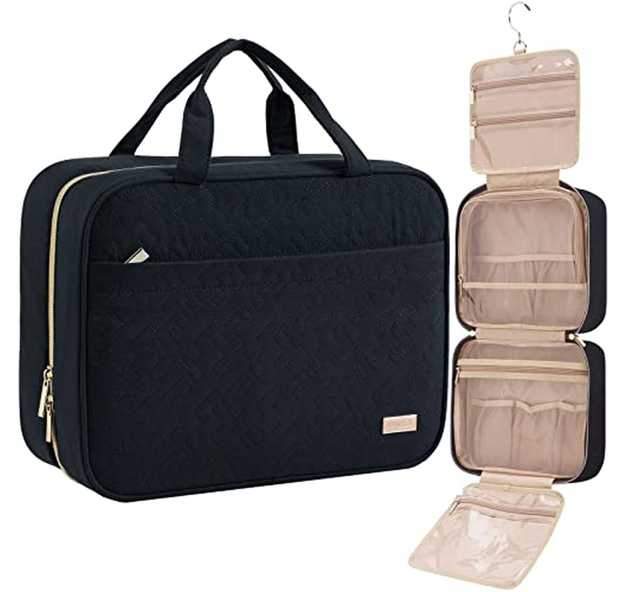 Hanging Travel Toiletry Bag for Full-Size Bottles