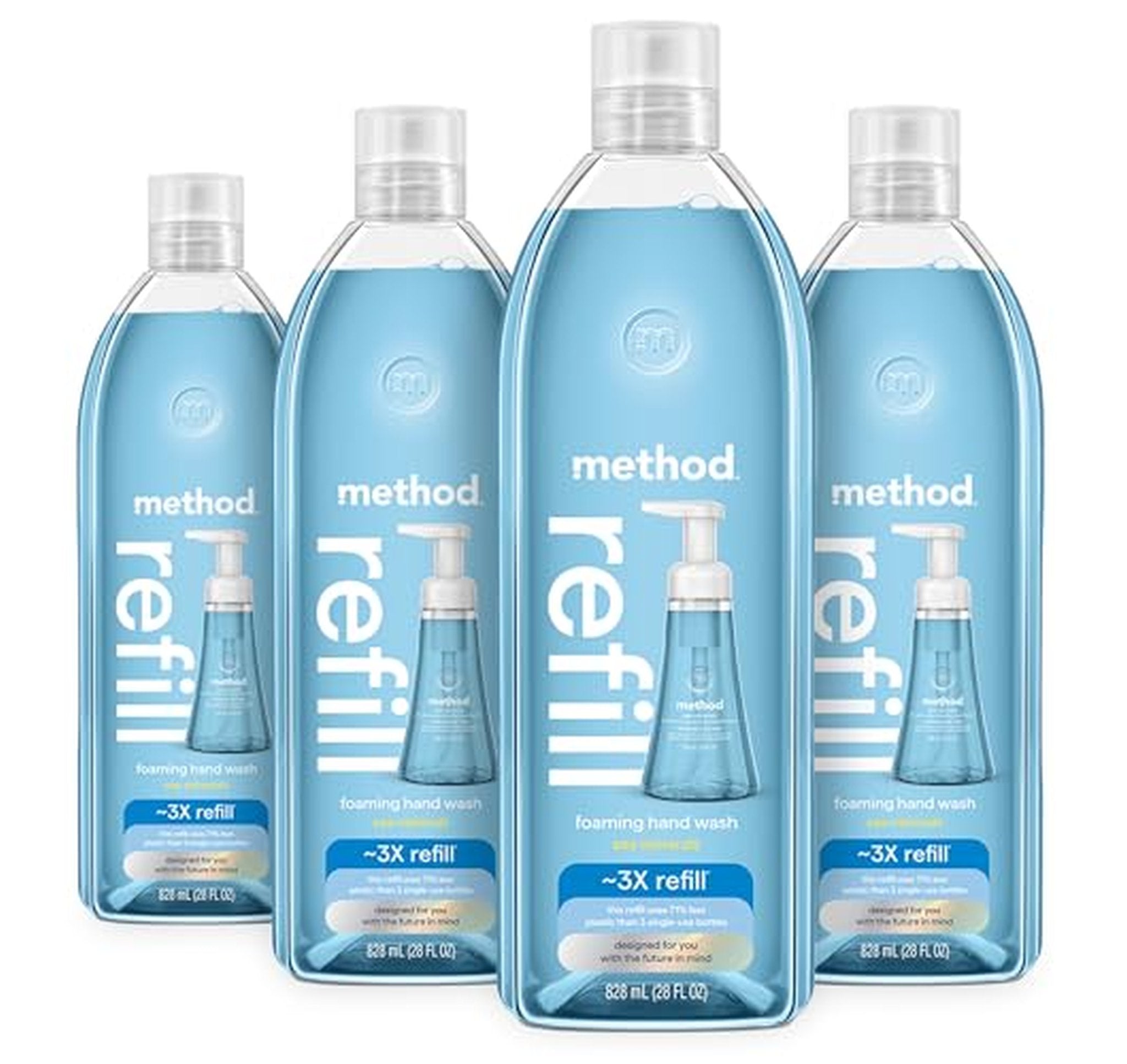 4 Pack Method Foaming Hand Wash Refill 28 fl oz