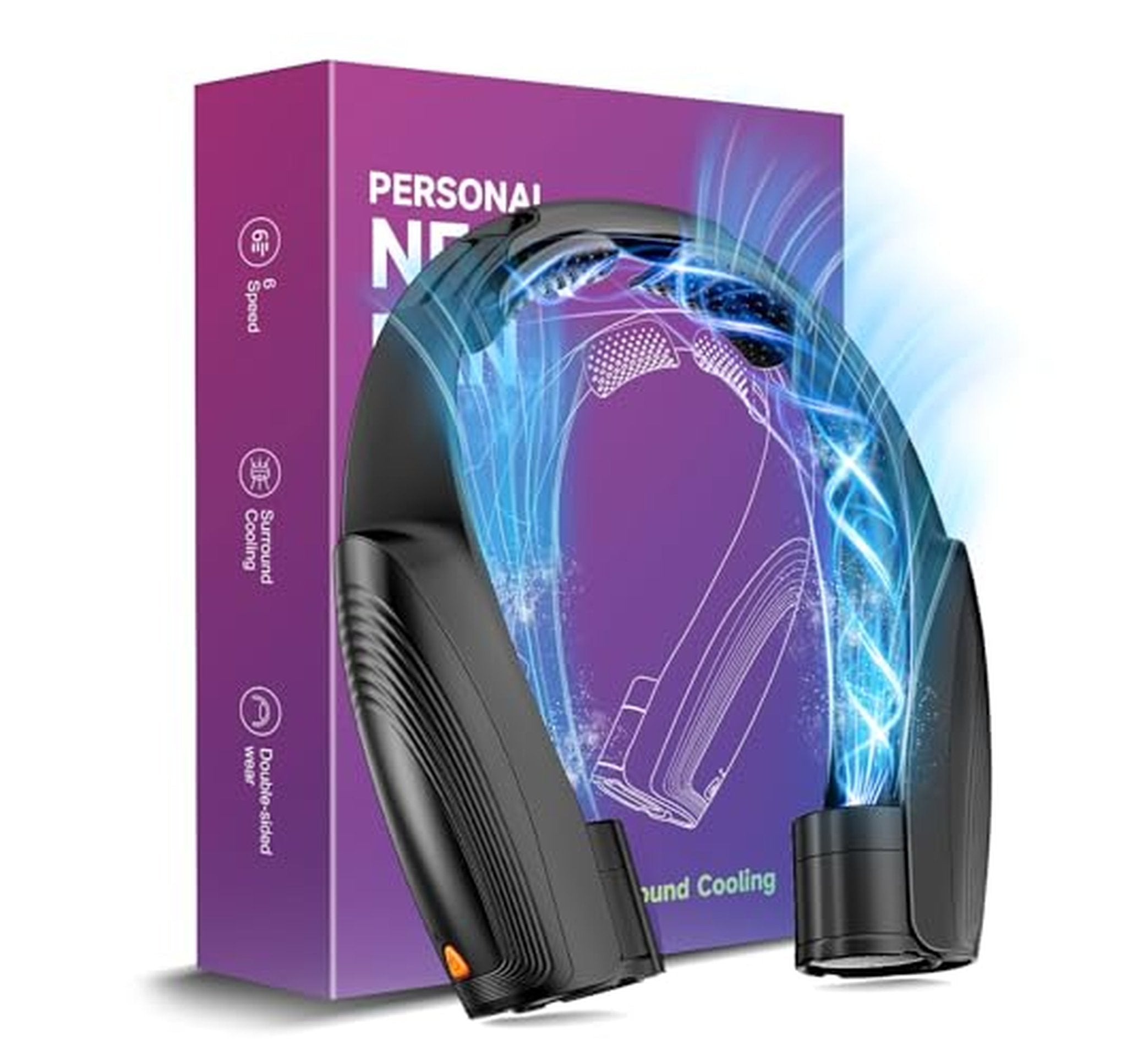Rechargeable 8000mAh Hands-Free Portable Neck Fan