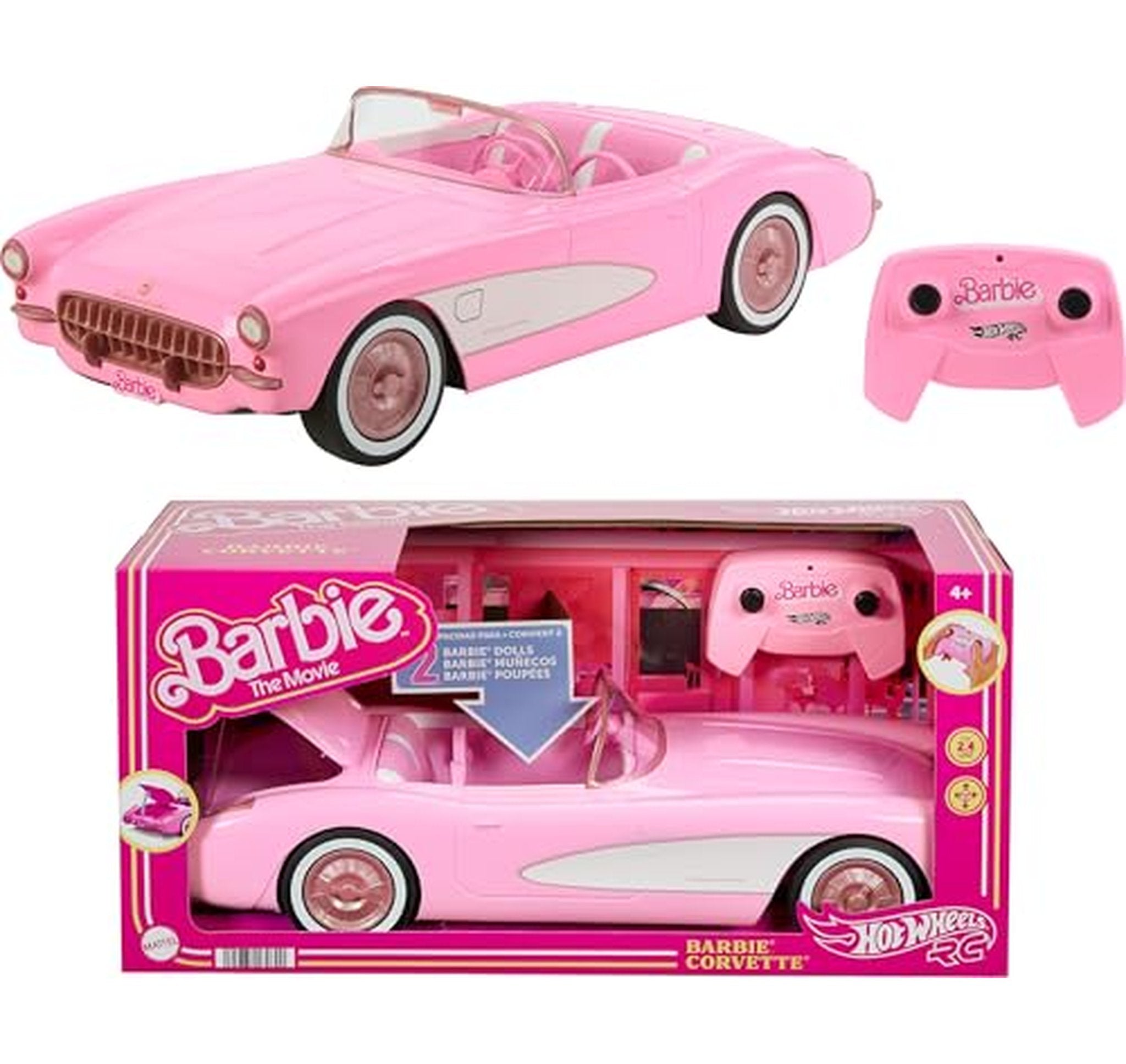 Hot Wheels Barbie RC Corvette Remote Control Car