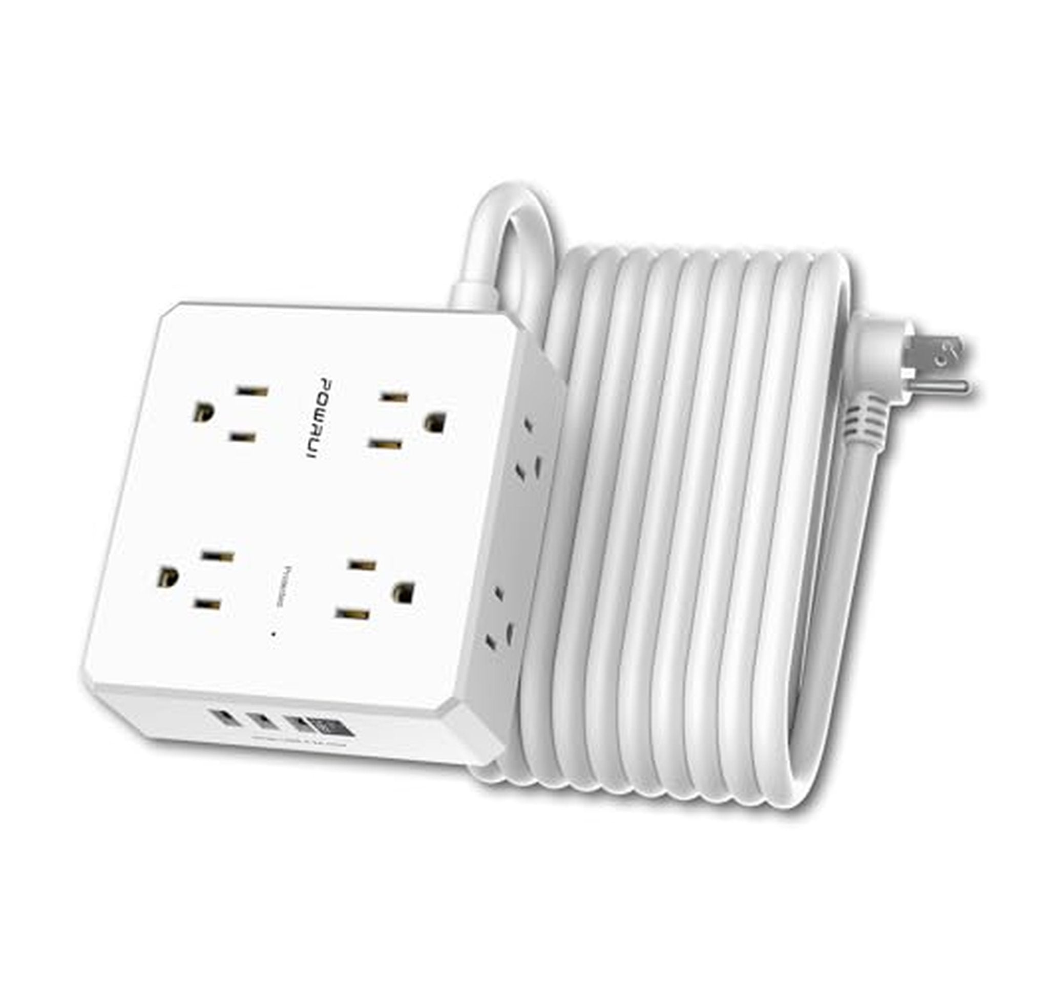 20 Ft Surge Protector Power Strip with USB C