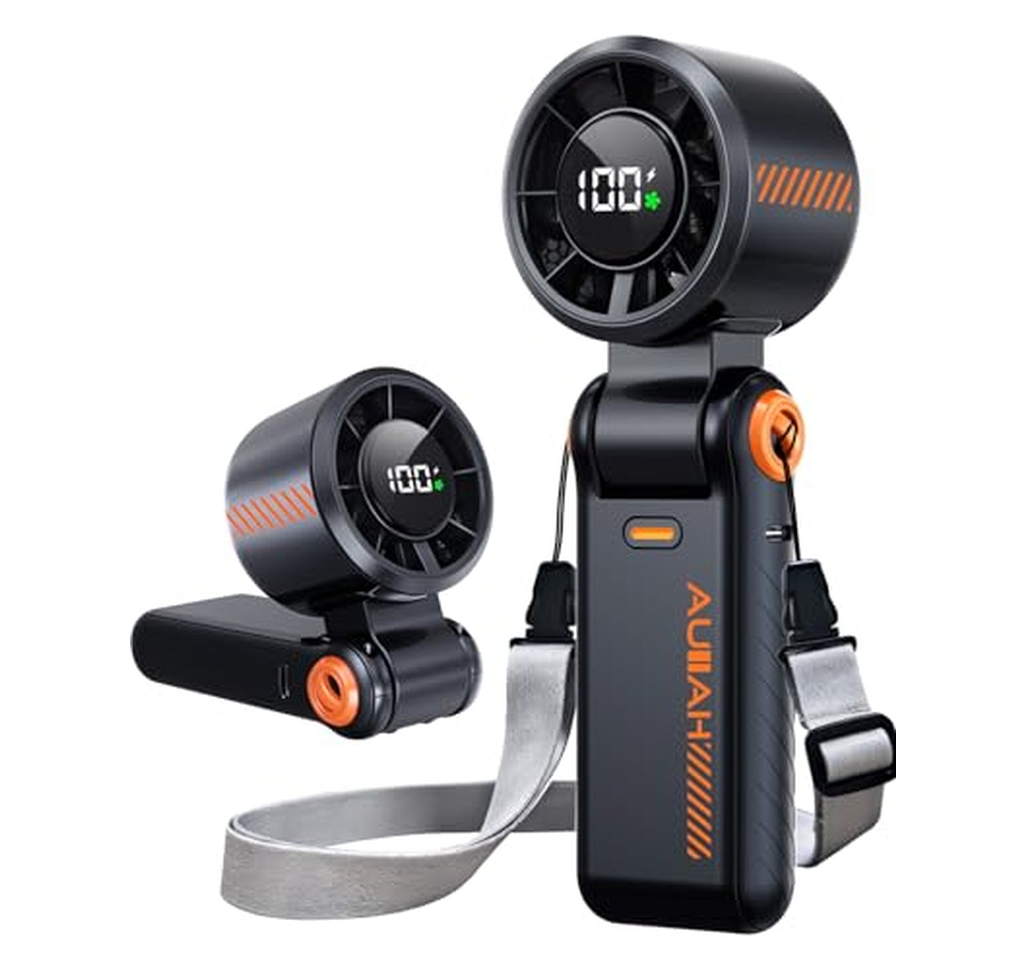 Rechargeable Handheld Turbo Fan with Foldable Handle