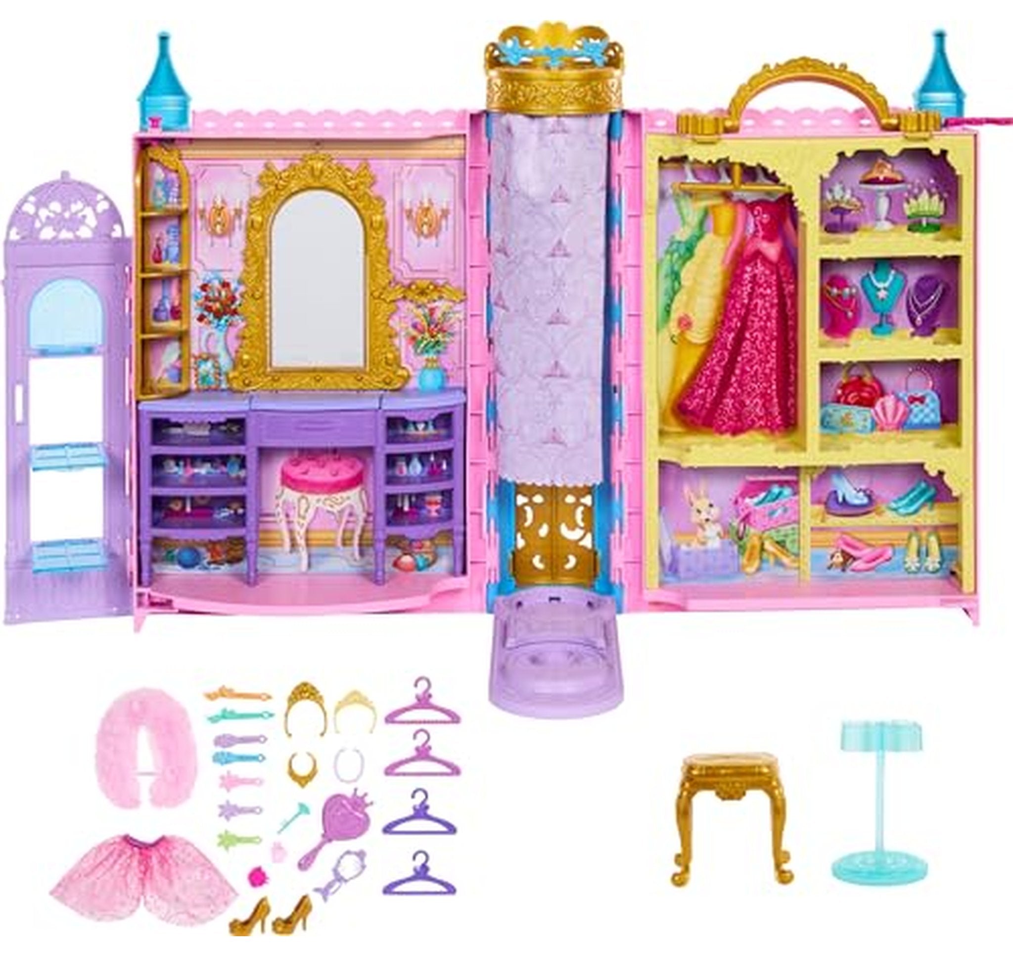 Mattel Disney Princess Ready for the Ball Closet Playset