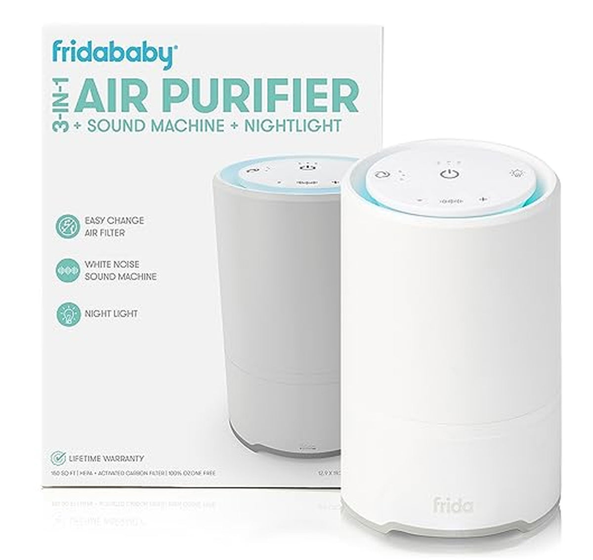 Frida 3-in-1 HEPA Air Purifier Sound Machine
