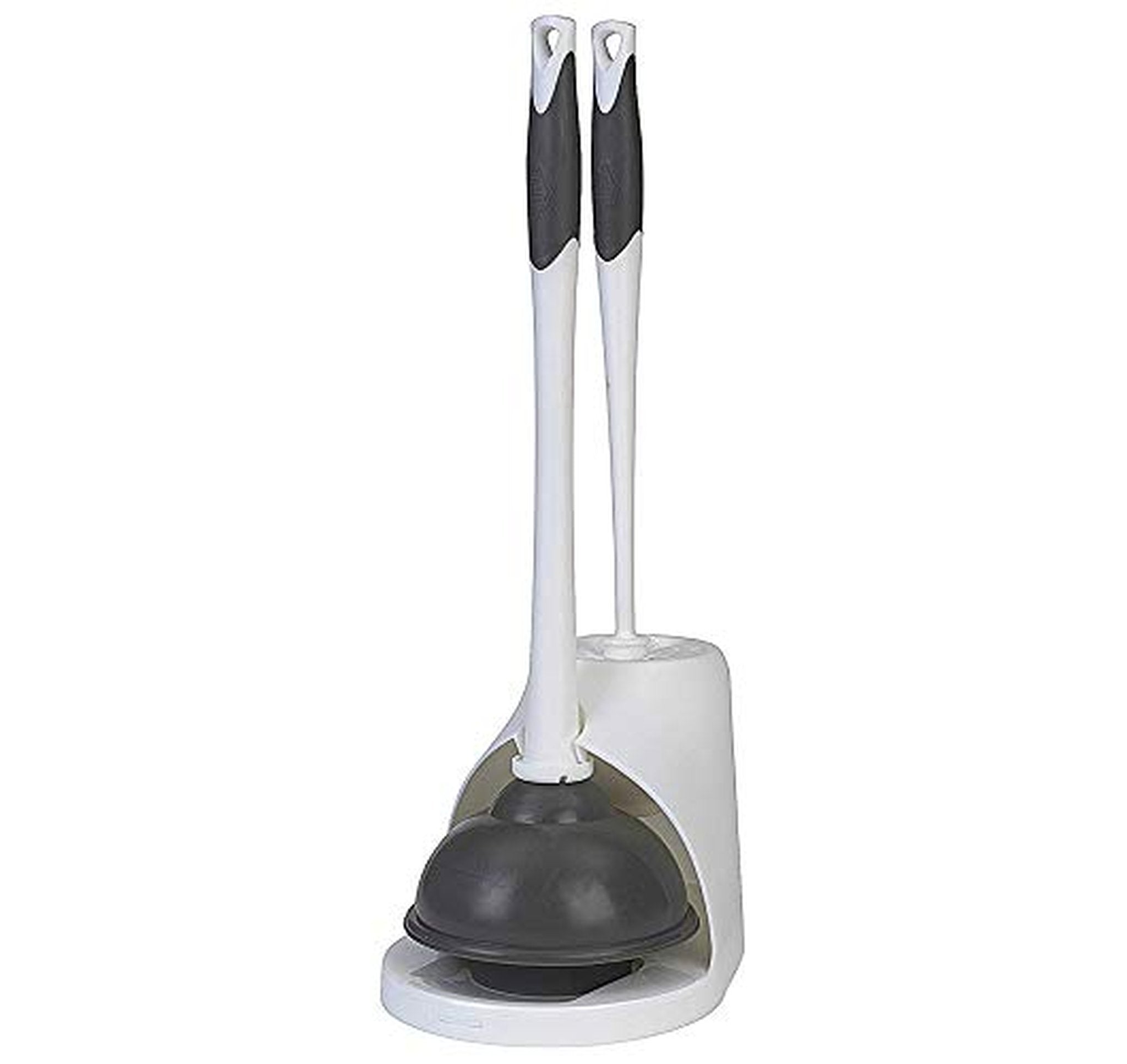 Clorox Toilet Plunger and Brush Set with Holder