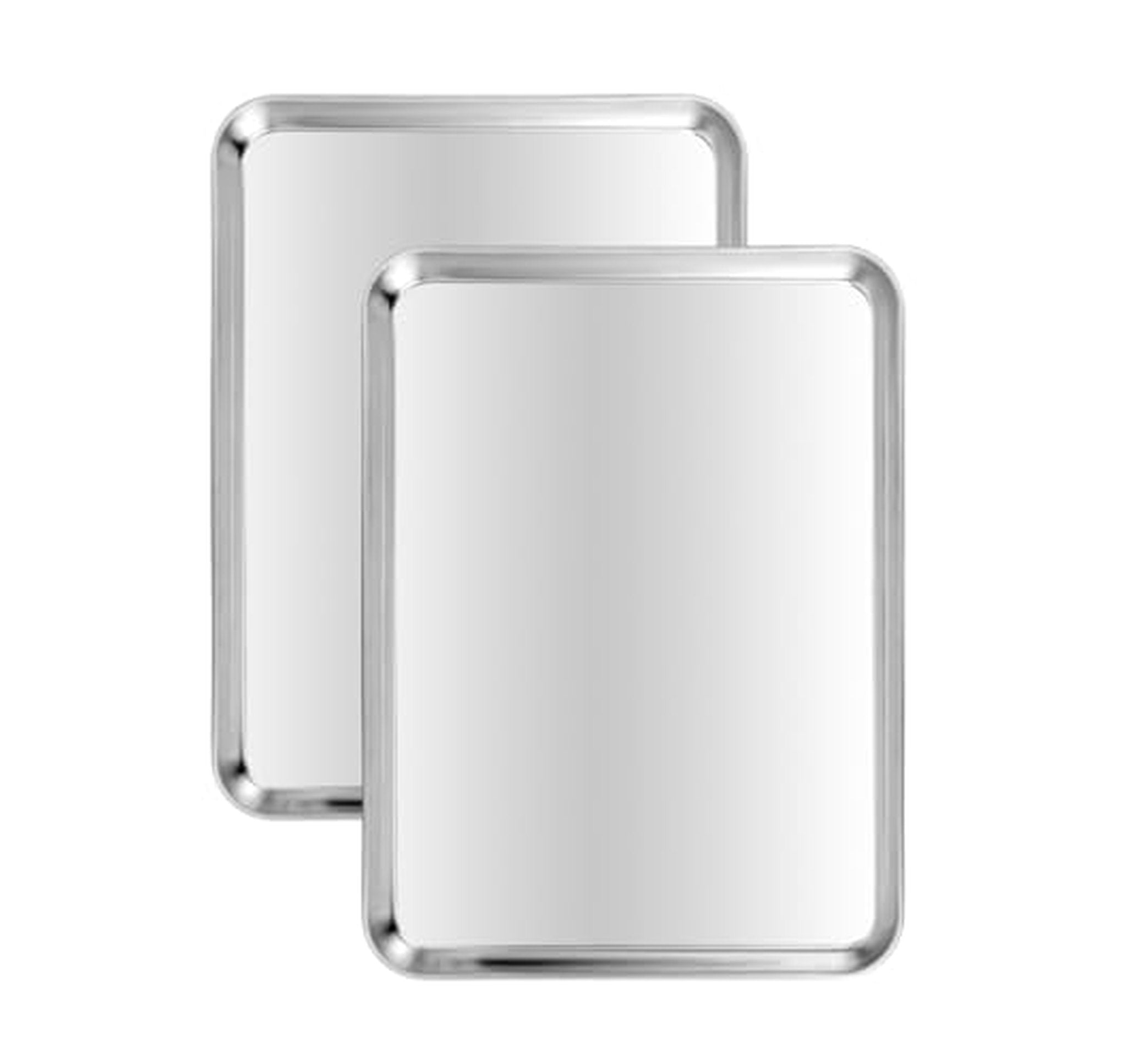 2 Pack Heavy Duty Aluminum Baking Sheets