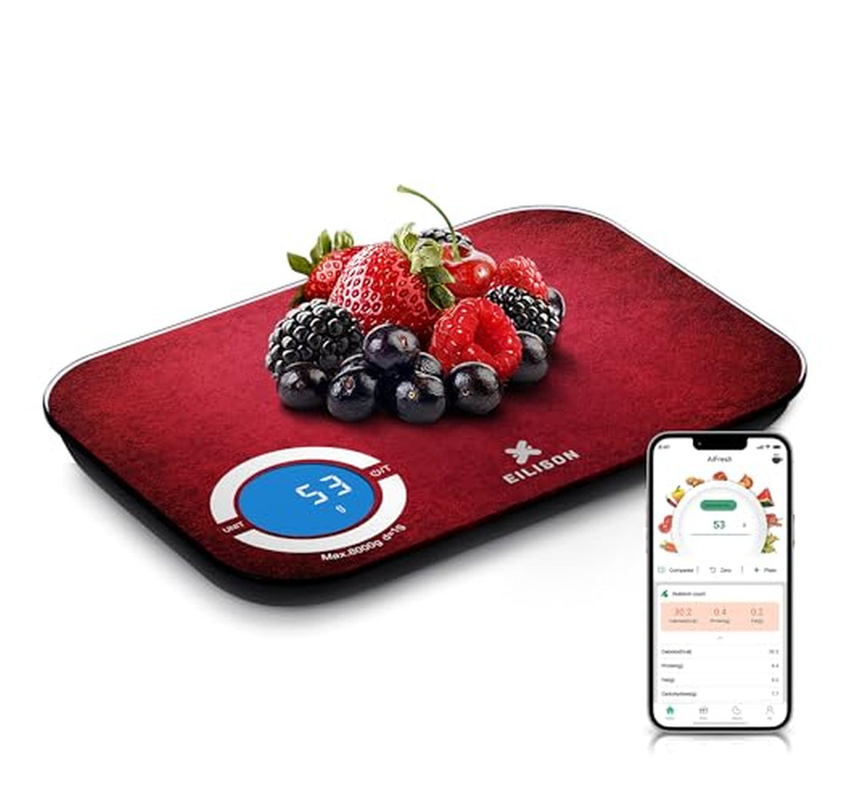 Bluetooth Nutrition Tracking Digital Kitchen Food Scale