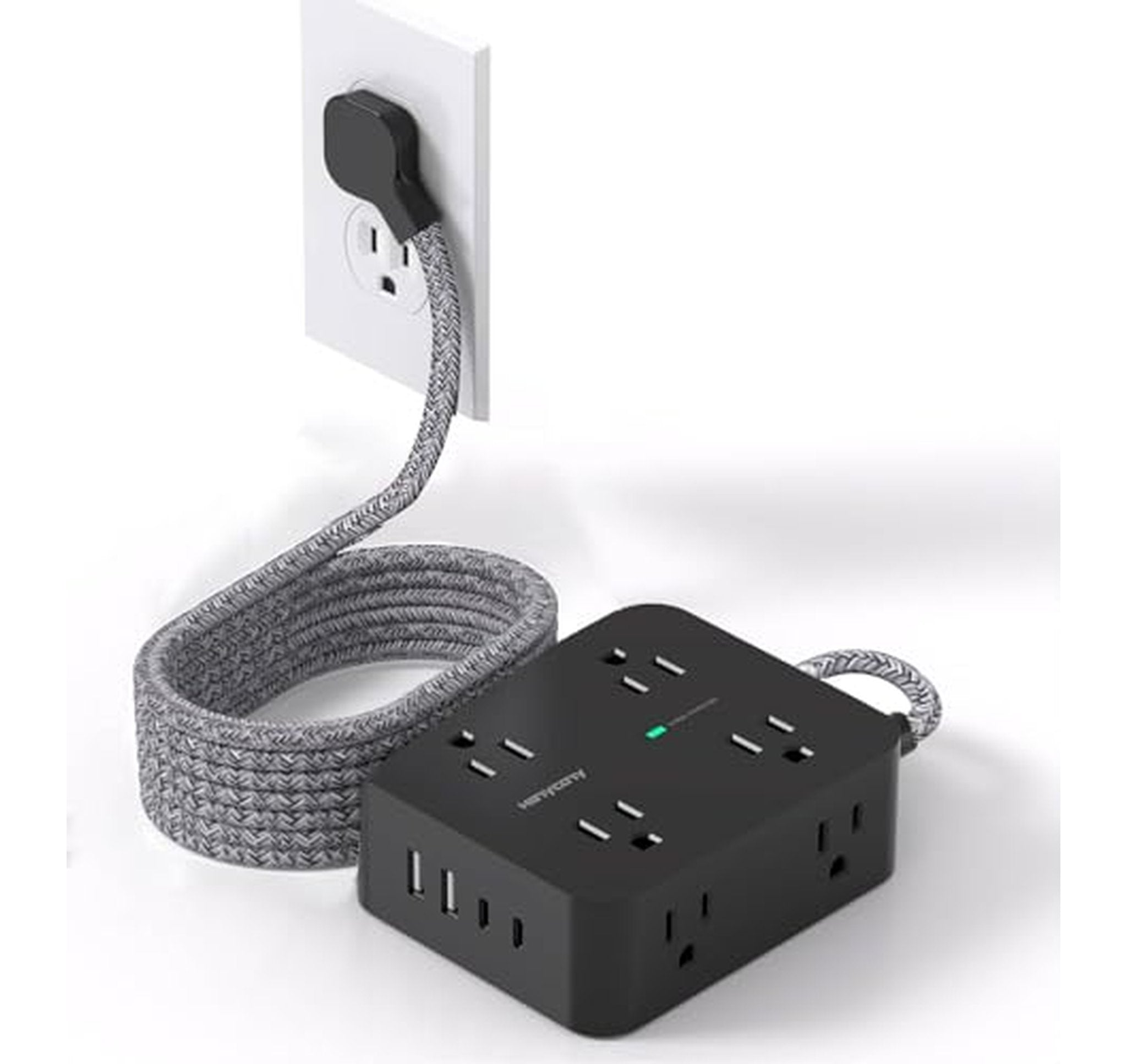 Ultra Thin Surge Protector Power Strip with USB