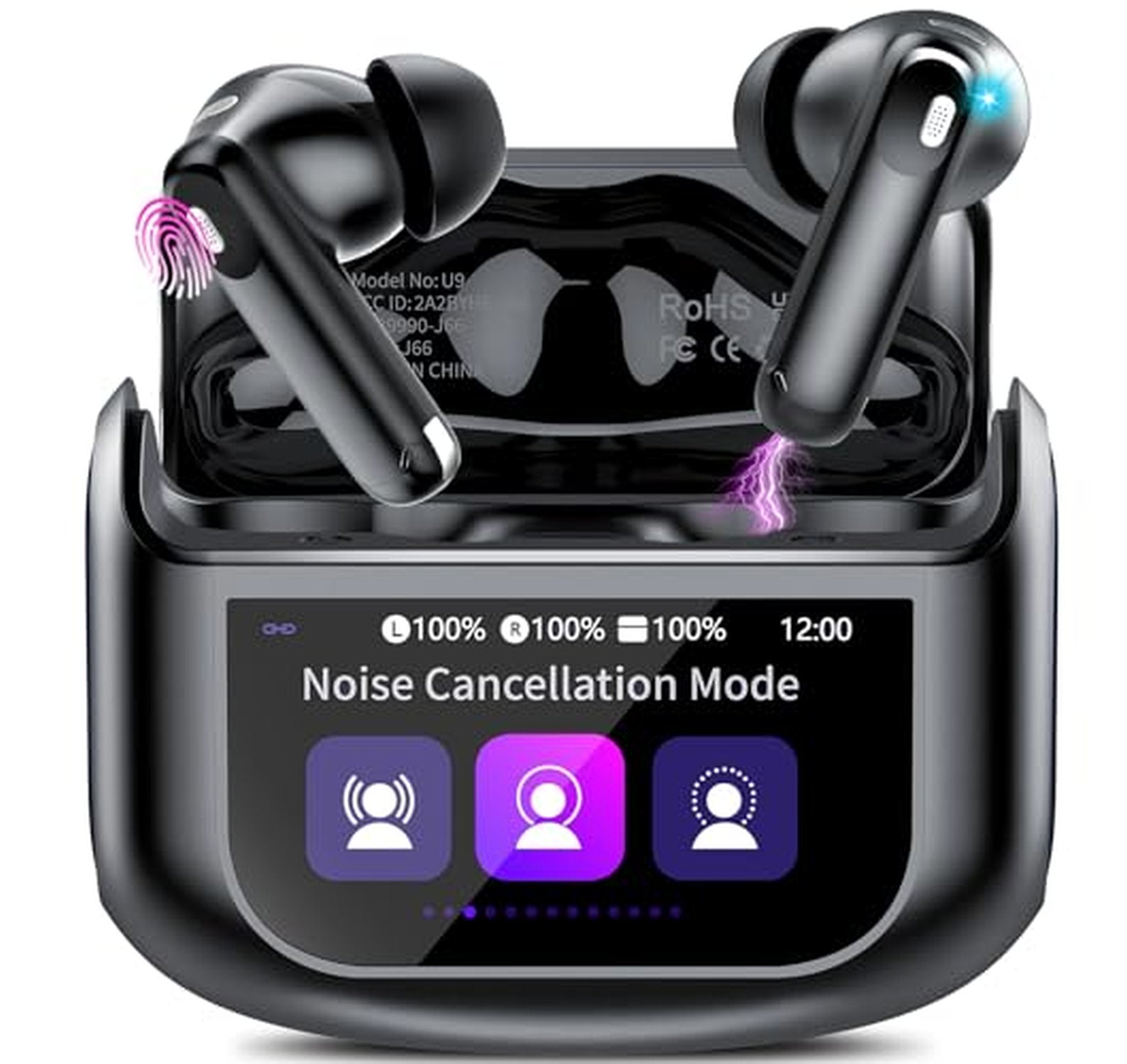 Bluetooth 5.4 Wireless Earbuds with ANC Noise Cancelling