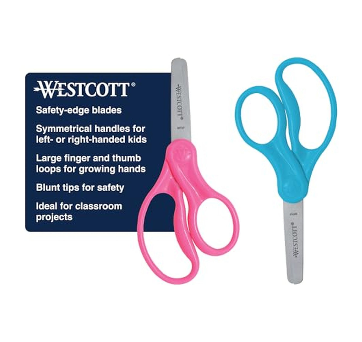 2 Pack Westcott 5-Inch Blunt Kids Scissors