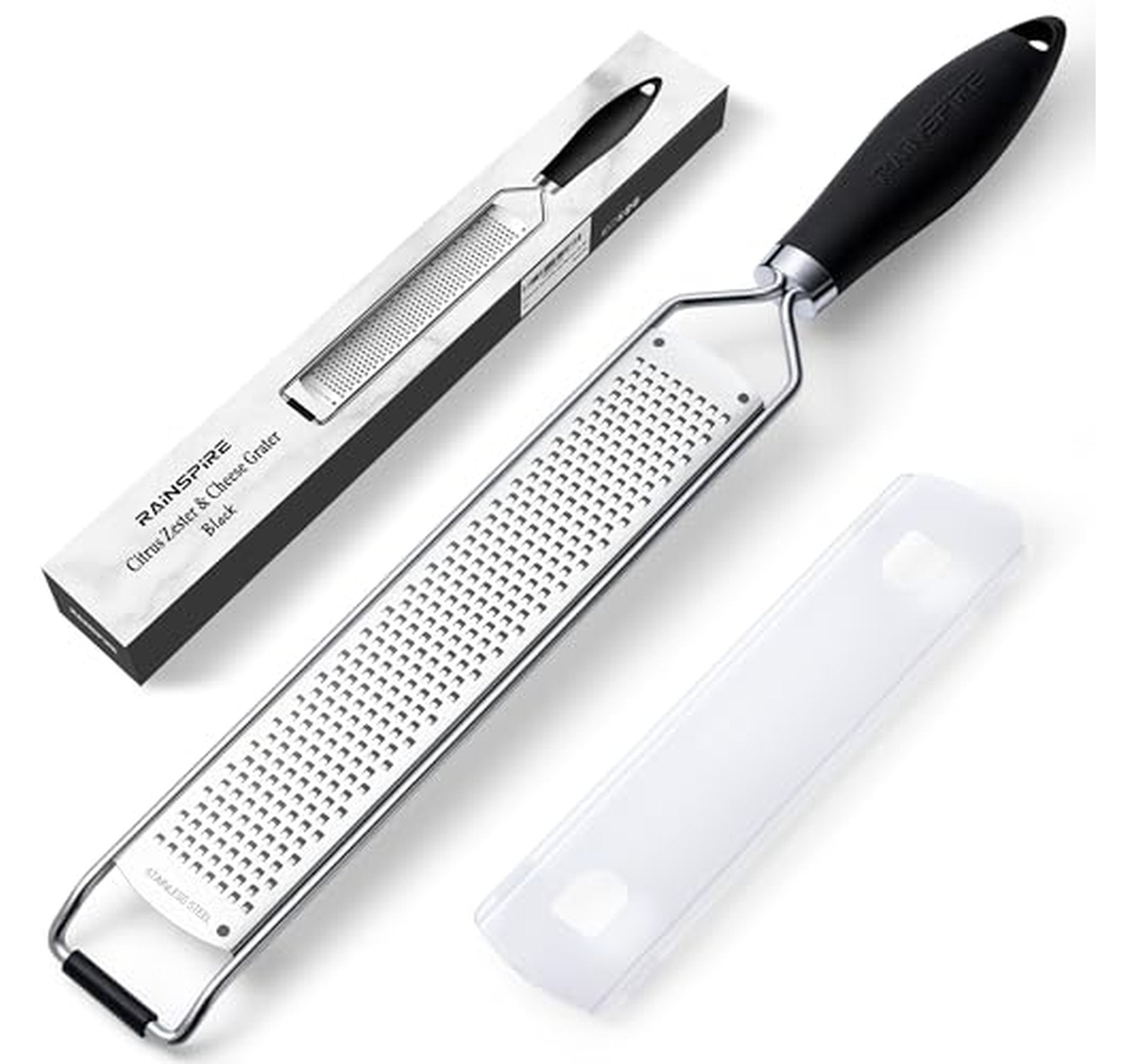 Stainless Steel Lemon Zester Grater with Cover