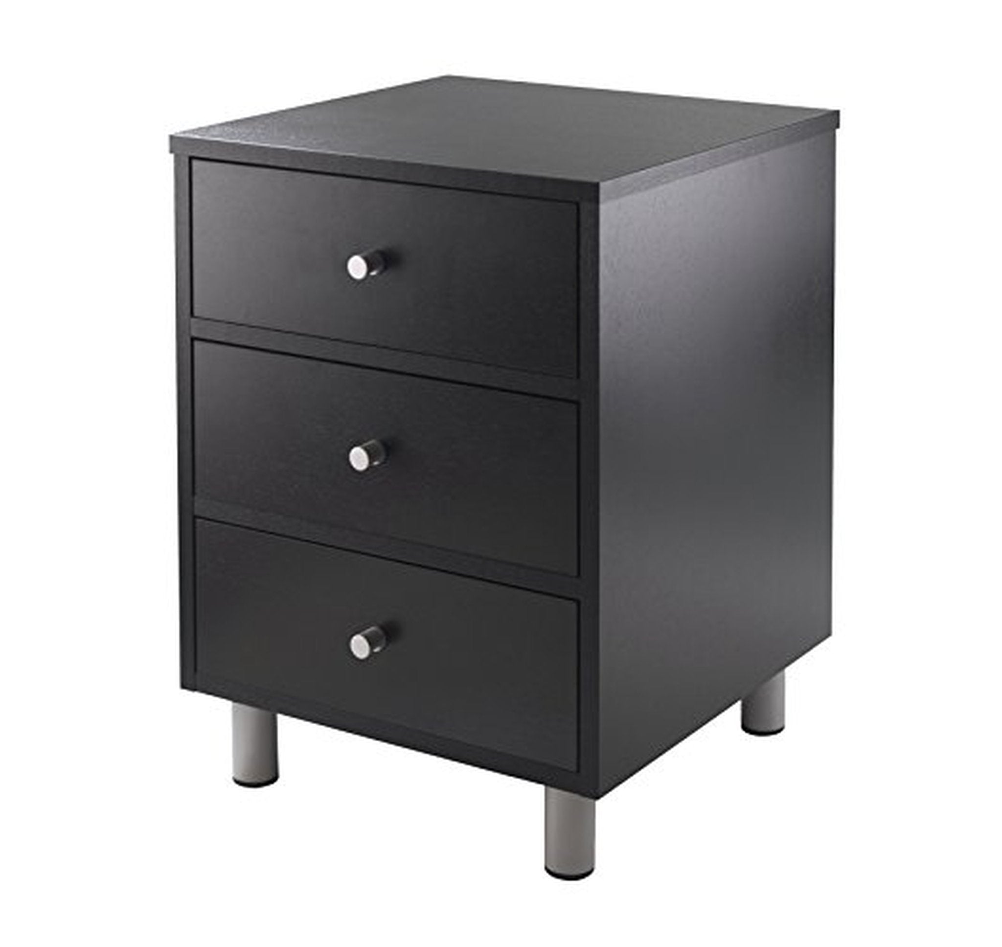Winsome Daniel 3-Drawer Bedside Nightstand Table
